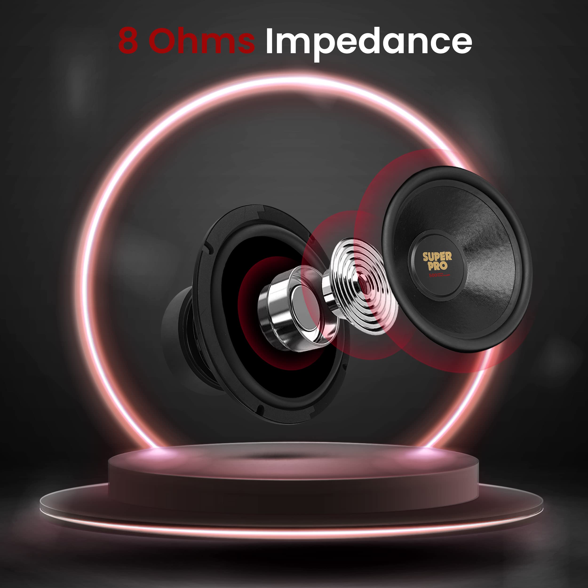 Pyramid 10 Inch Car Subwoofer Speaker   500 Watt High Powered Car Audio Sound Component Speaker System W/ 2 Inch High Temperatur