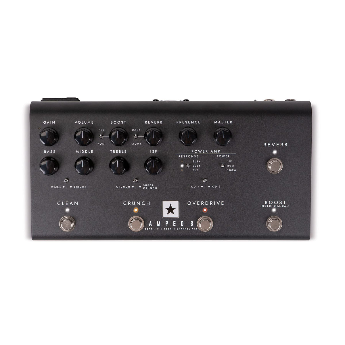 Blackstar, 3 Electric Guitar Single Effect, Black (Amped3)