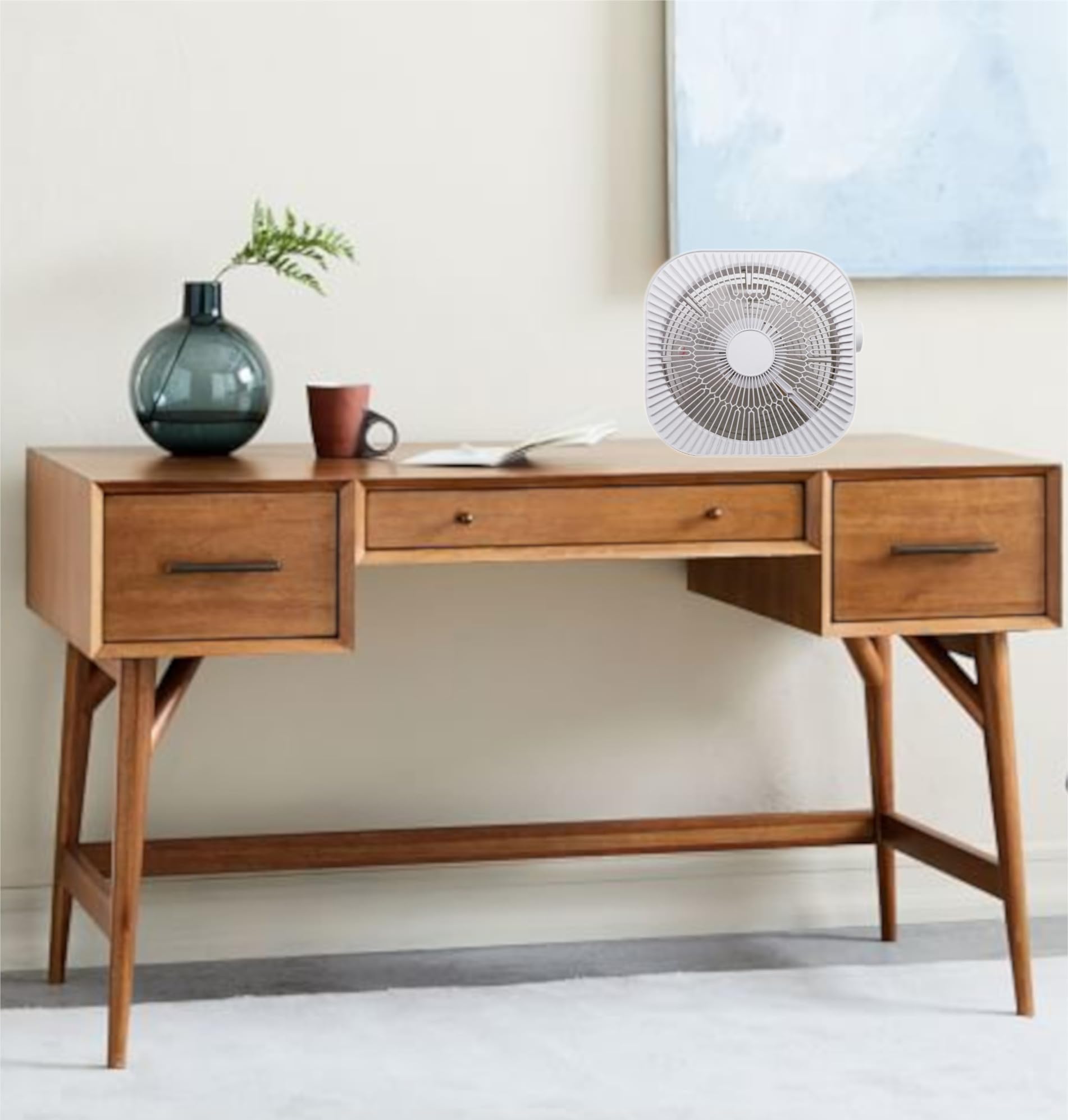 Optimus F 1023 Indoor Plug In Fan, Household, White