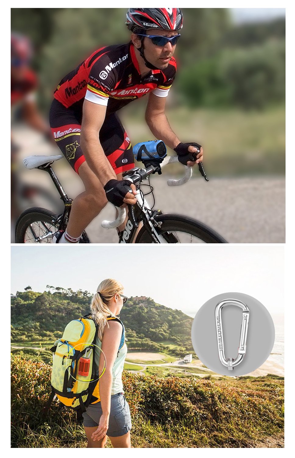 Clearon Portable Bluetooth 5.0 Speaker Wireless Waterproof Speaker With Bike Mount & Remote   Premium Sound Quality & Loud 8W Mi