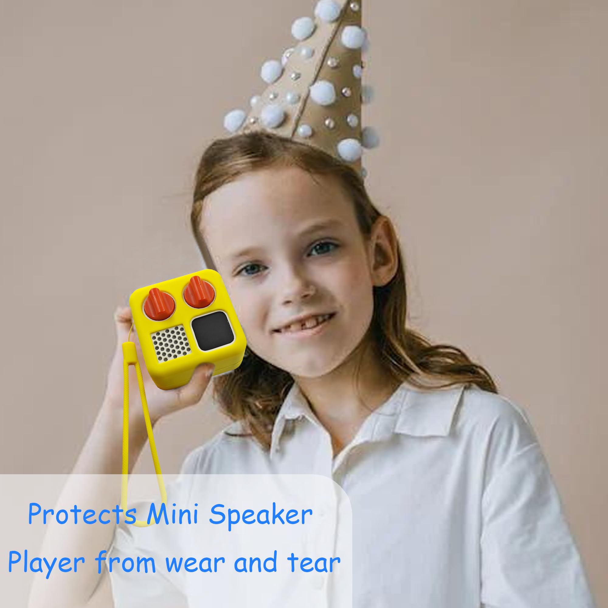 Leotube Silicone Shell Cover For Yoto Mini Player, Silicone Protective Sleeve Case Compatible With Mini Bluetooth Speaker (Case