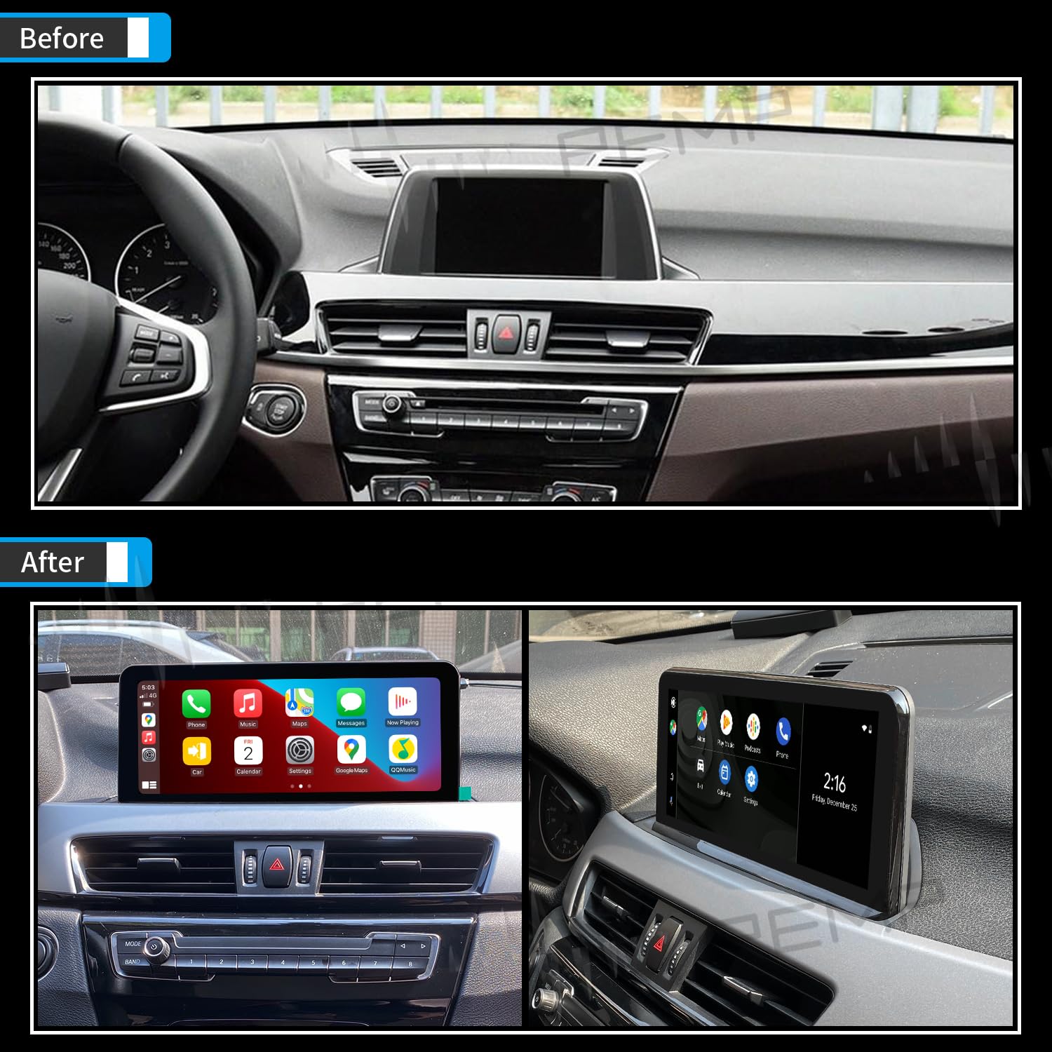 Pemp For Bmw X1 F48 Nbt Linux Wired And Wireless Carplay Retrofit Android Auto,1920 X 720 Display Mirror Link Car Radio Bluetoot