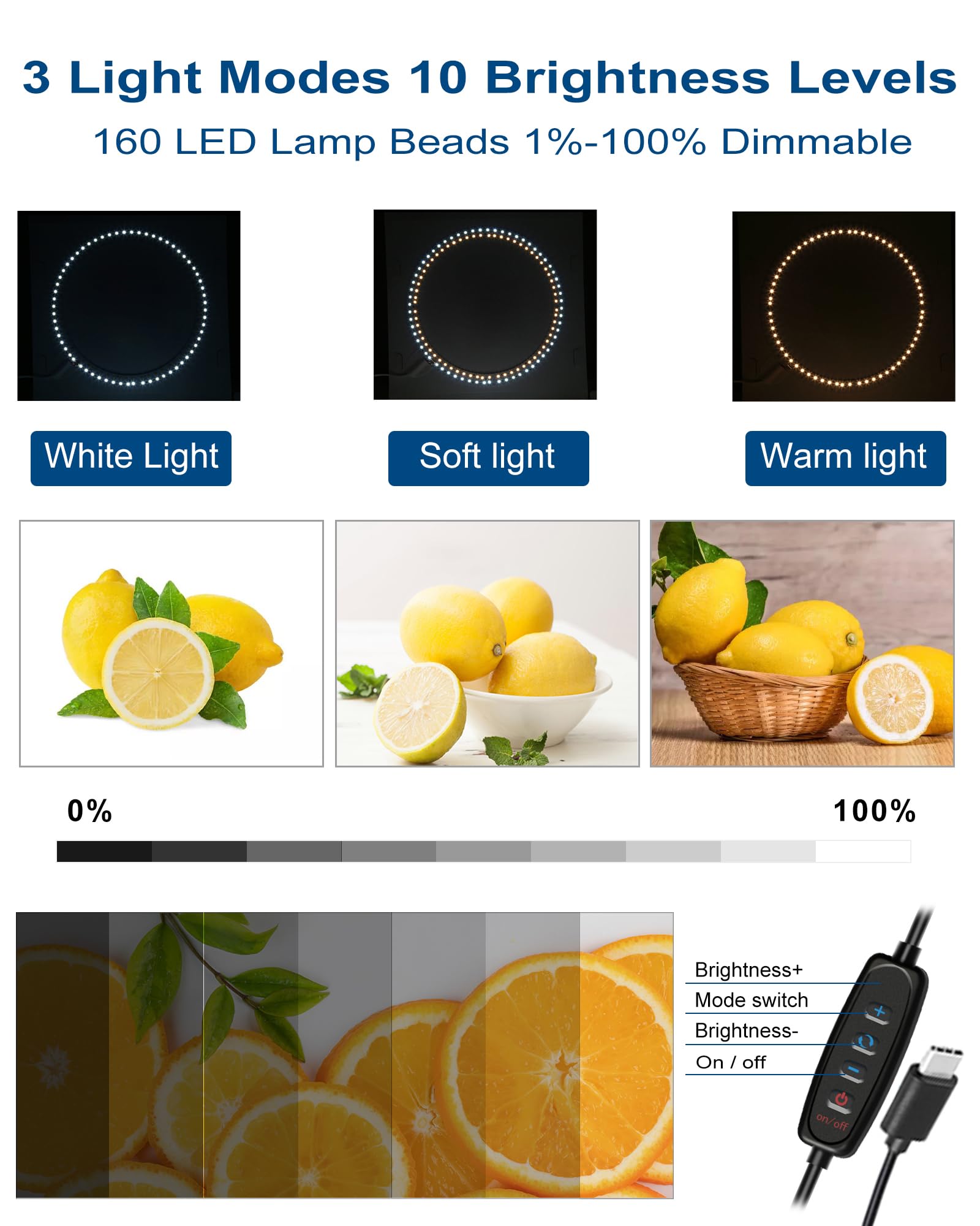 16''  16'' Professional Photo Studio Light Box,Puluz Portable Foldable Light Box Photography,Tri Color Dimmable Photo Box Kit Wi