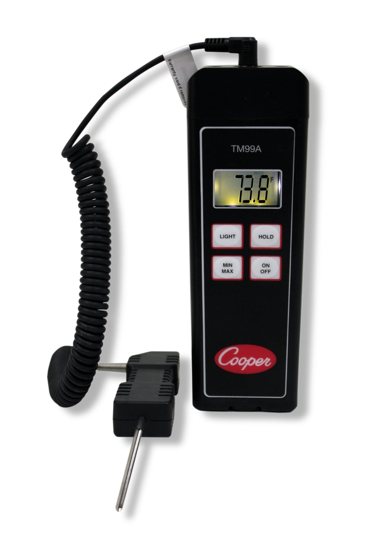 Cooper-Atkins Tm99A-Nist Thermistor Temperature Instrument With 1075 General Purpose Probe And Pouch, Nist Certifications, -40F 