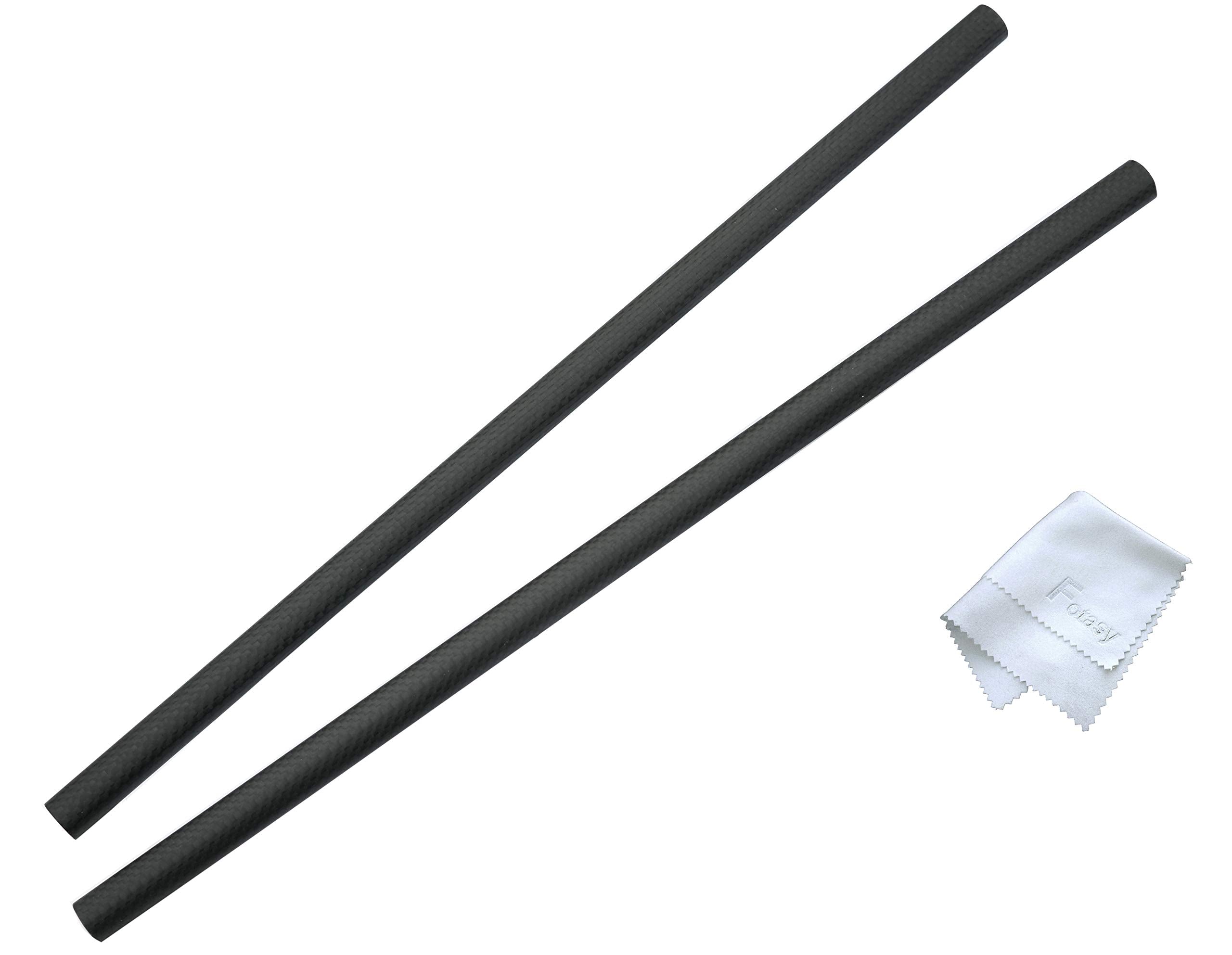 (2 Pcs) 40Cm 16 Inch Carbon Fiber Light Weight 15Mm Rods For Rail Rod Support Systems, Fits 15Mm Mattebox, Follow Focus Shoulder