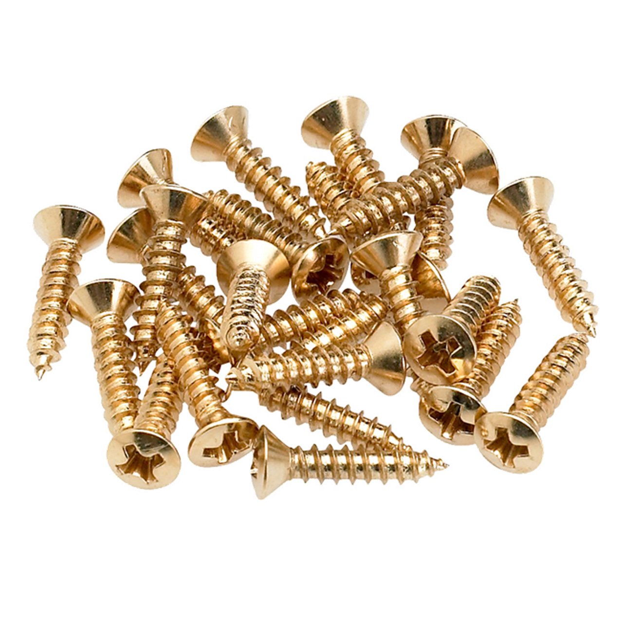 Fender Pickguard/Control Plate Mounting Screws - Gold (Set Of 24)