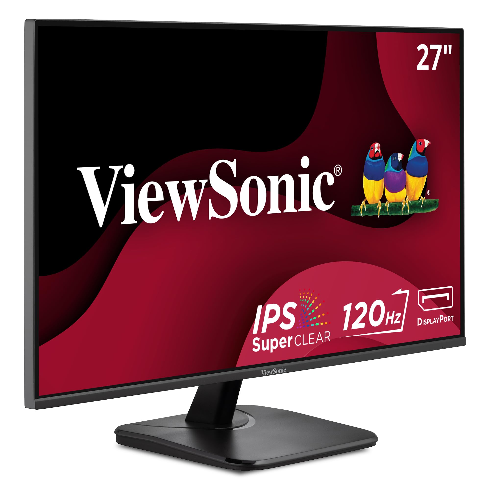 Viewsonic Va2756A Mhd 27 Inch Ips 1080P Monitor With 120Hz, Eye Care, Hdmi, Displayport, And Vga Inputs For Home And Office