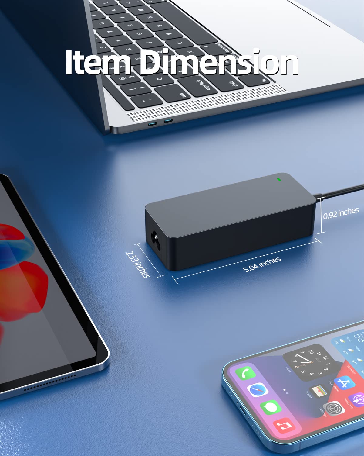 Ac Charger Fit For Dell Latitude 5300 5400 5500 7300 7400 5590 5490 7490 7290 7480 5580 5480 7280 3580 3480 3380 5280 2 In1 P80F P96G P97G P98G P99G Laptop Power Supply Adapter Cord