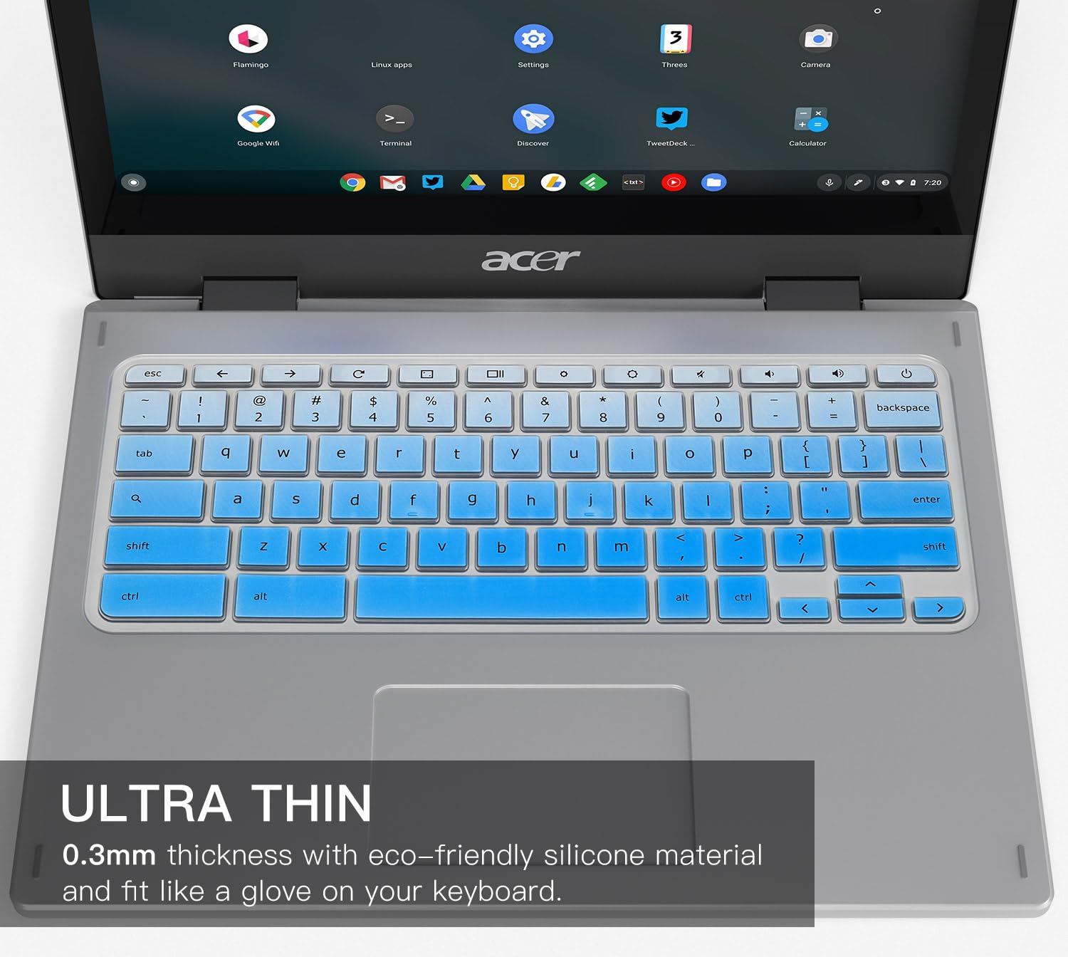 Keyboard Cover For Acer Chromebook Spin 11 311 Cp311 511 512/Chromebook R11 Cb3 131 Cb3 132 Cp311 C738T C733 Cb5 132T/Chromebook