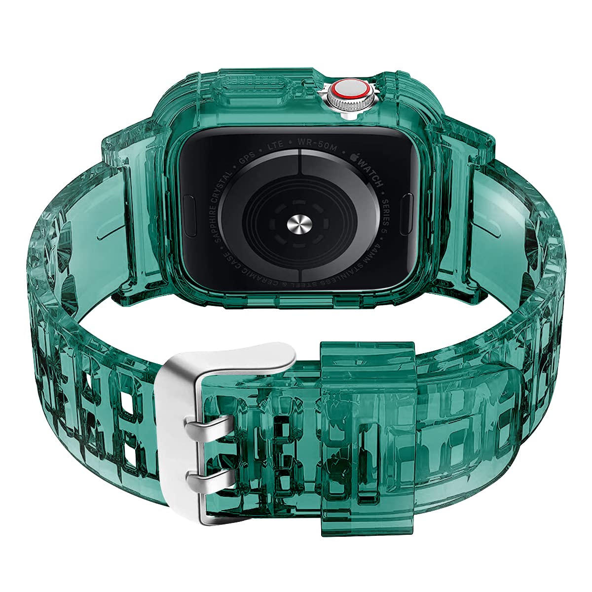 Compatible For Apple Watch Band 45Mm 44Mm 42Mm With Bumper Case   Sports Men Women Bands For Iwatch Series 6 5 4 3 2 1 Se, Tpu R