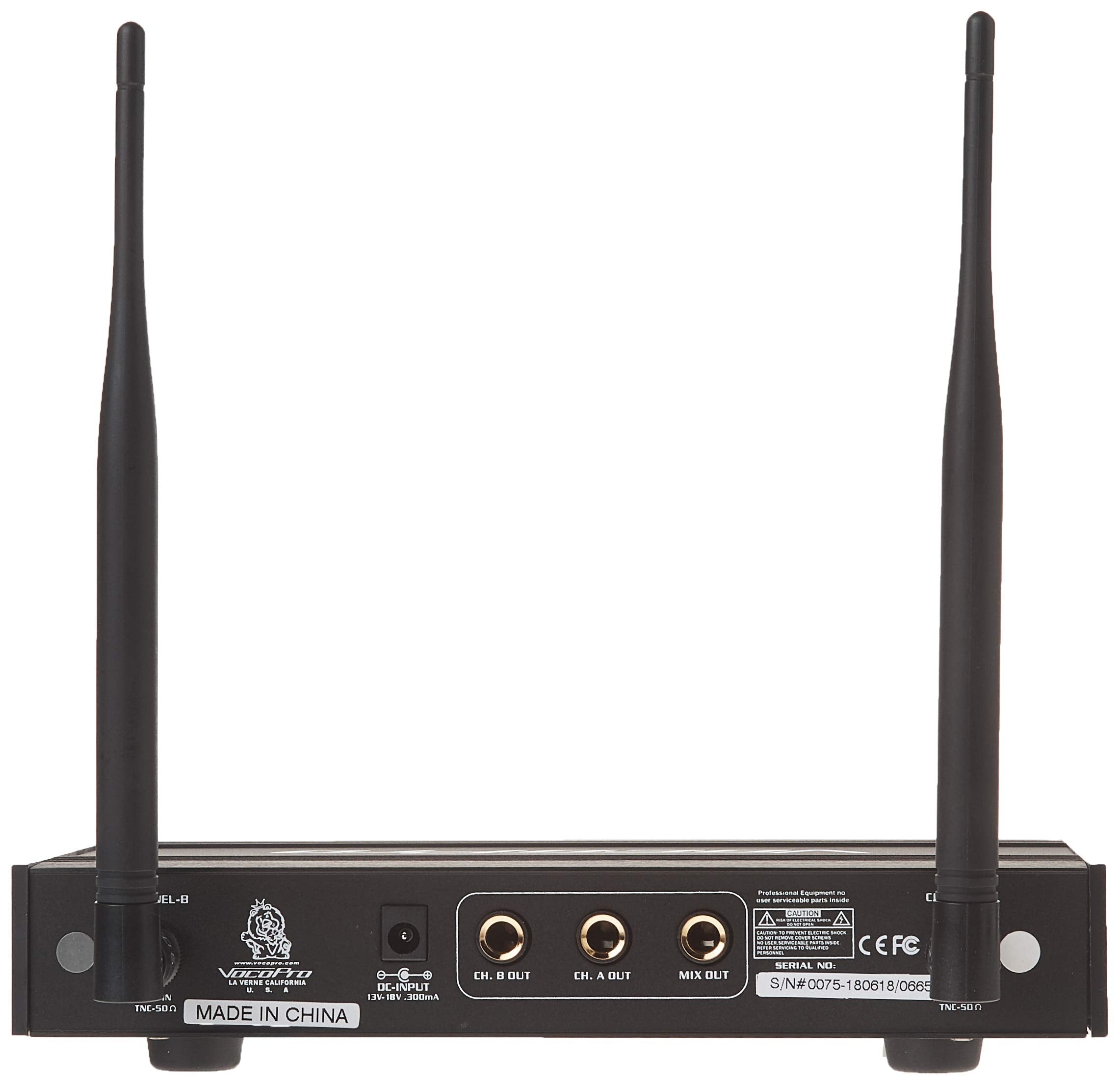 Vocopro - (Uhf-3200-10) Uhf-Dual Channel Wireless Microphone System, Uhf-3200-10(9M,9N)