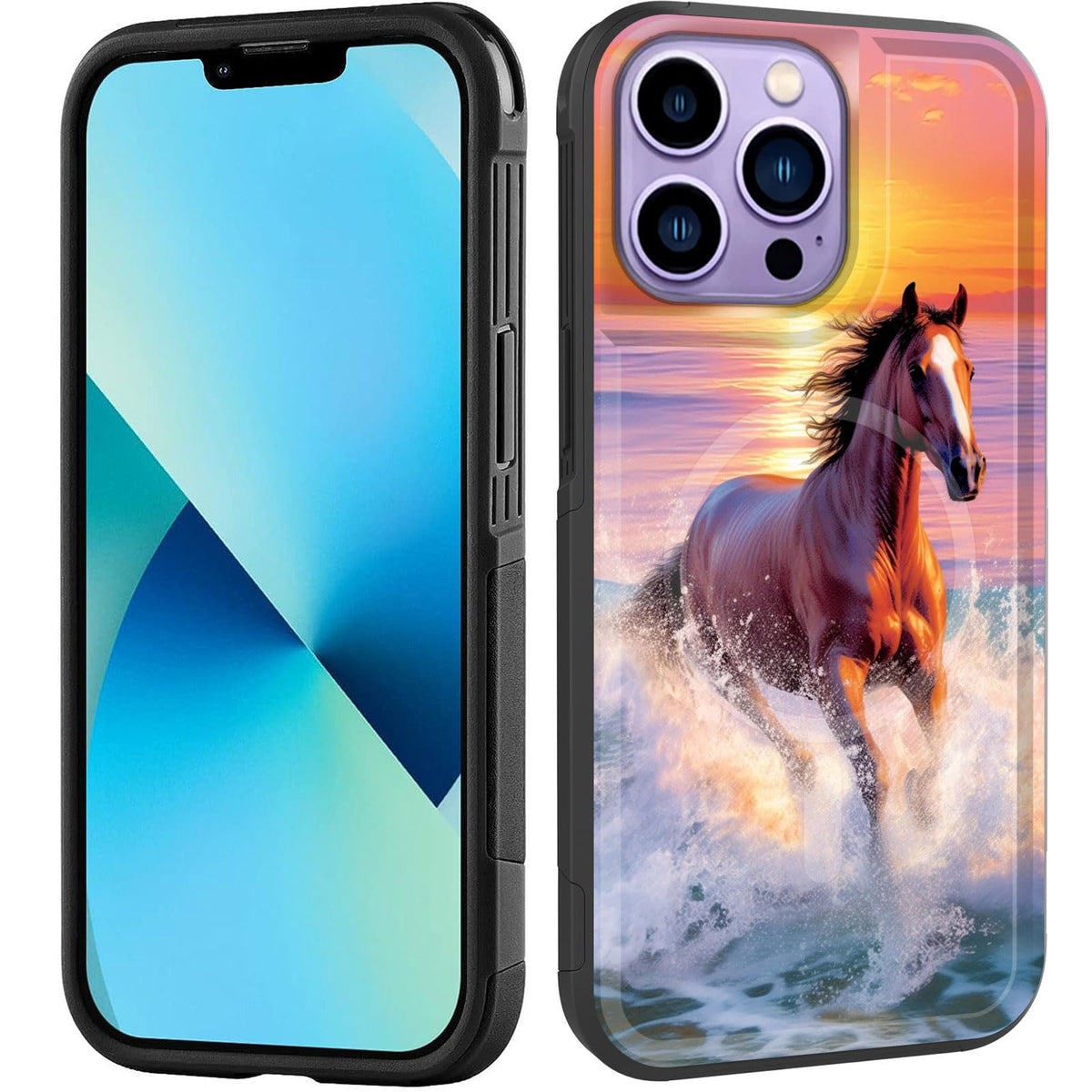 Zqlplzr Magnetic For Iphone 15 Pro Case,[Compatible With Magsafe] [Military Grade Drop Protection] Heavy Duty Shockproof Phone C