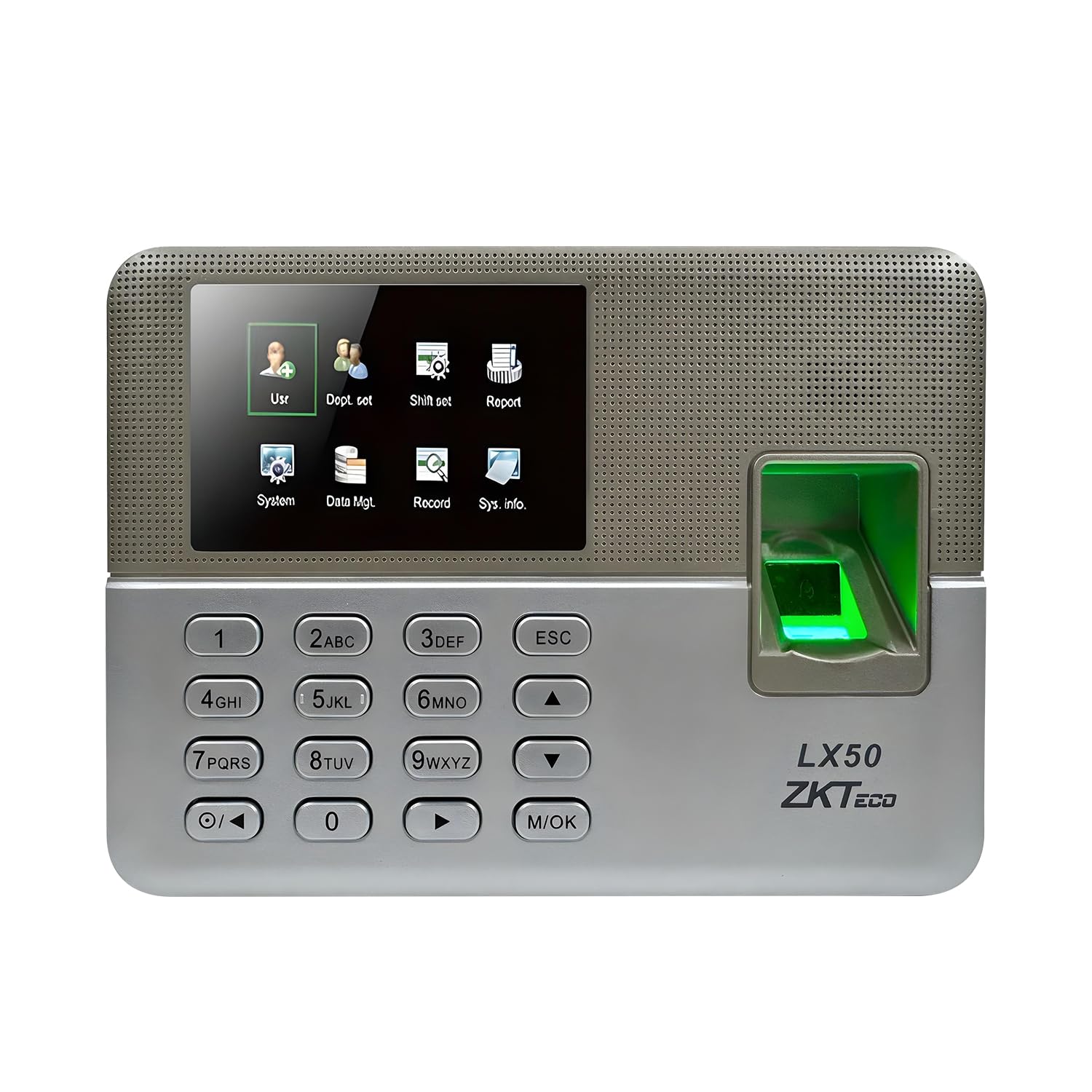 Zkteco Lx50 Biometric Fingerprint Time Attendance Clock | Employee CheckIn Recorder With Free Software | Ideal For Small To Med
