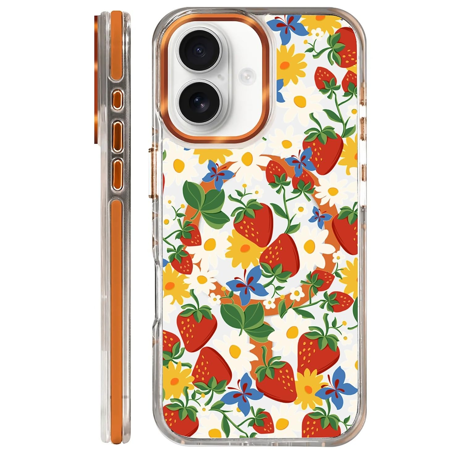 COTAIL Clear Case for iPhone 16, [Magnetic Charging Compatible][Military-Grade Protection][Anti-Yellowing] Shockproof Slim Magne