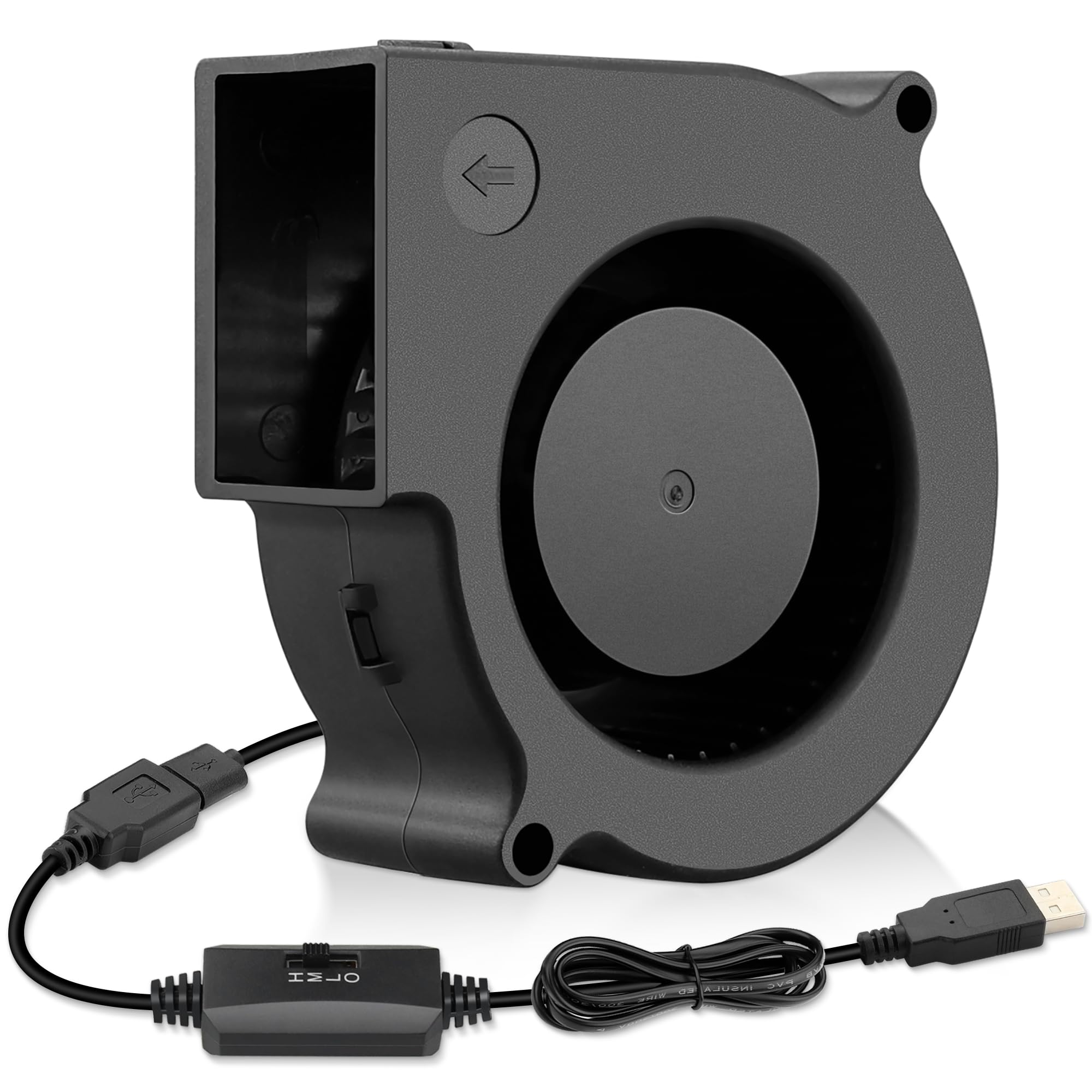 Wathai 75mm x 30mm USB Blower Fan Turbine Centrifugal 5V for DIY Computer Case, Home Theater Receiver, 3D Printers, Electronics 