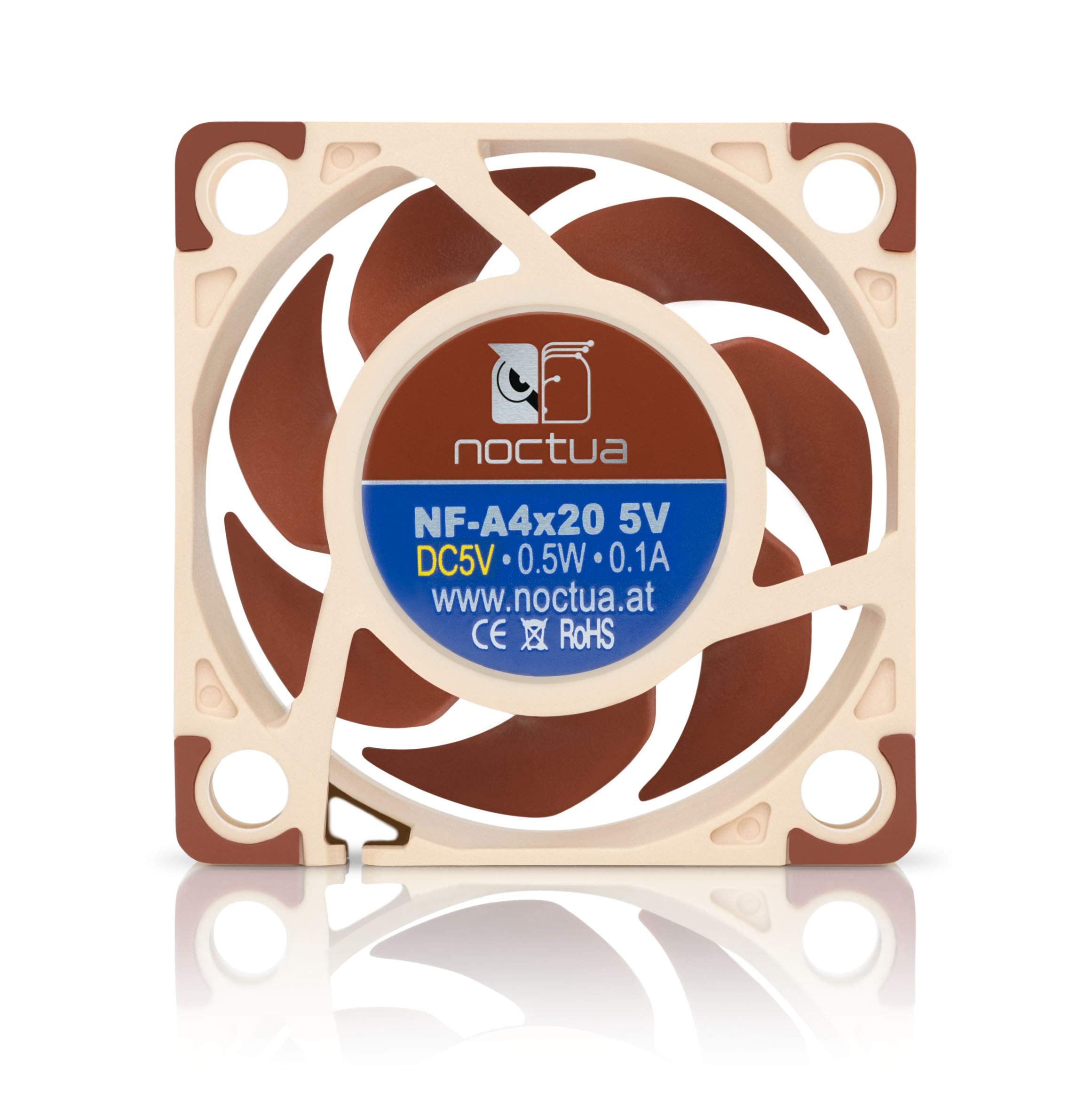 Noctua Nf-A4X20 5V, Premium Quiet Fan, 3-Pin, 5V Version (40X20Mm, Brown)