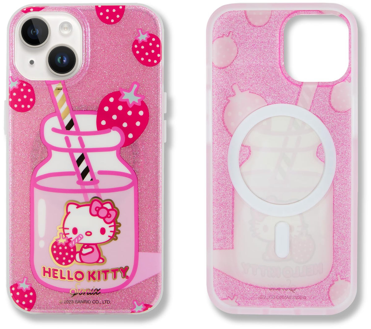 Sonix X Sanrio Phone Case For Iphone 15, 14, 13 | Compatible With Magsafe | 10Ft Drop Tested | Hello Kitty Strawberry Milk