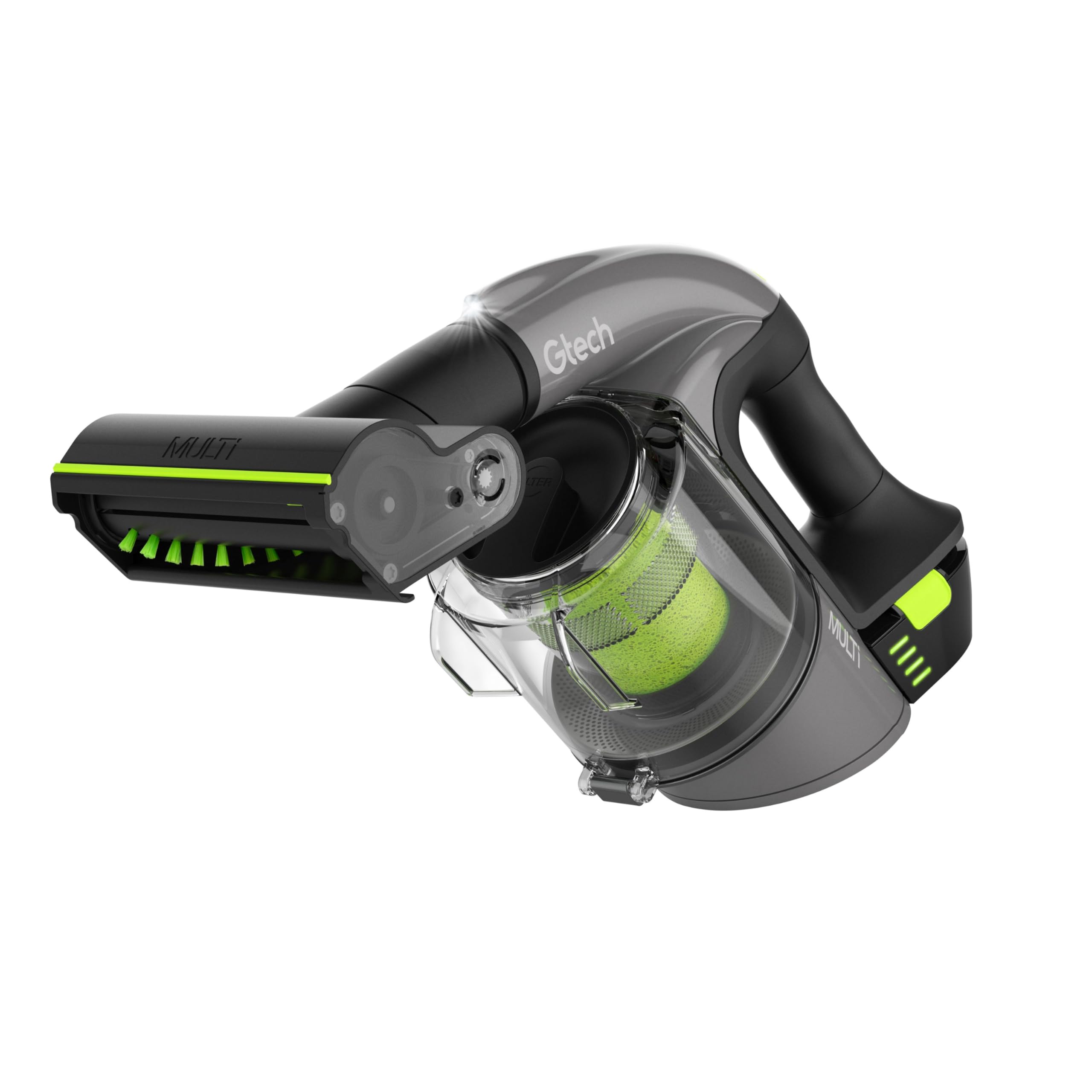 Gtech Multi Mk2 Cordless Handheld Vacuum Cleaner With Powered Brush Bar   Mulitple Attachments   Perfect For Home, Stairs, Cars,