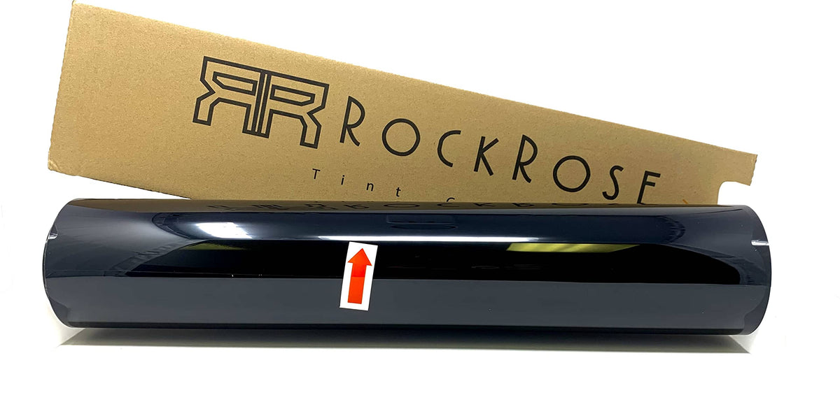 Rockrose 5 Vlt Car Tint 20 By 100Ft 2Ply Premium Carbon Professional Tint Car Window Tint Heat, Uv, And Irr Block Tint For Cars