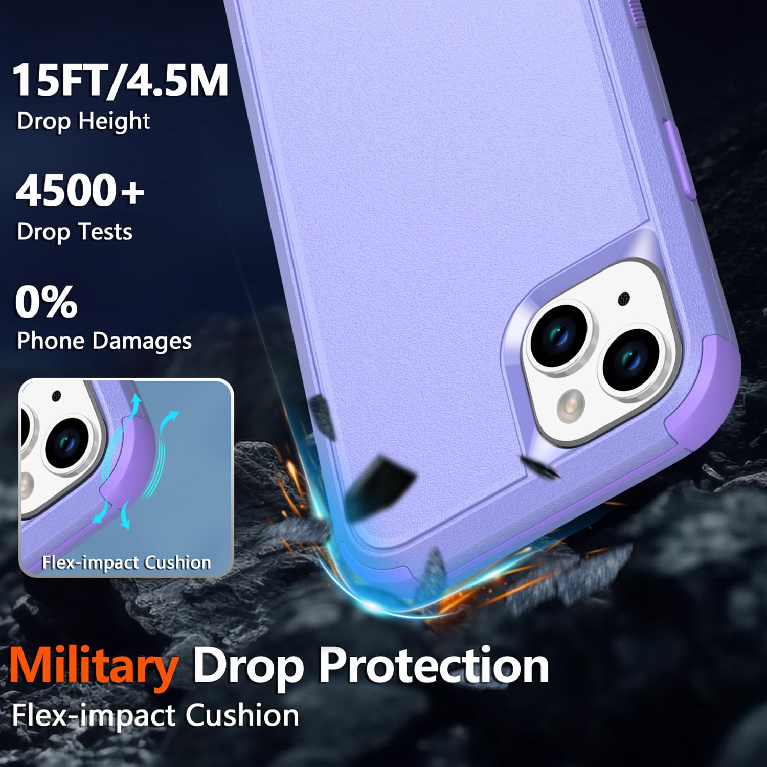 Diverbox For Iphone 14 Phone Case,Iphone 14 Magnetic Case [With Screen Protector & Camera Lens Protector ] Heavy Duty Phone Case