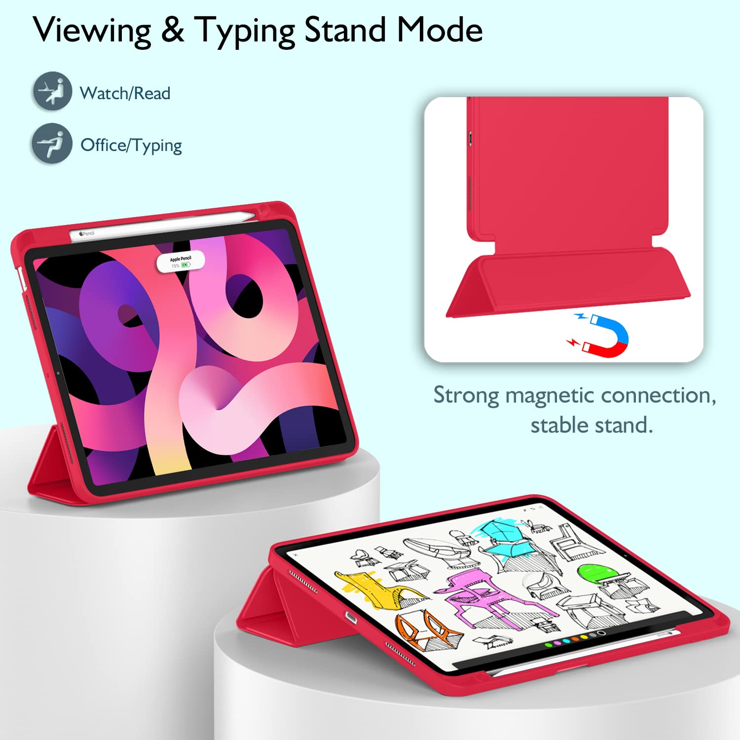 Zryxal Ipad Air 11 Inch Case M3 2025 / M2 2024, Ipad Air Case 5Th Generation/4Th Generation 2022/2020 10.9 Inch [Support Touch I