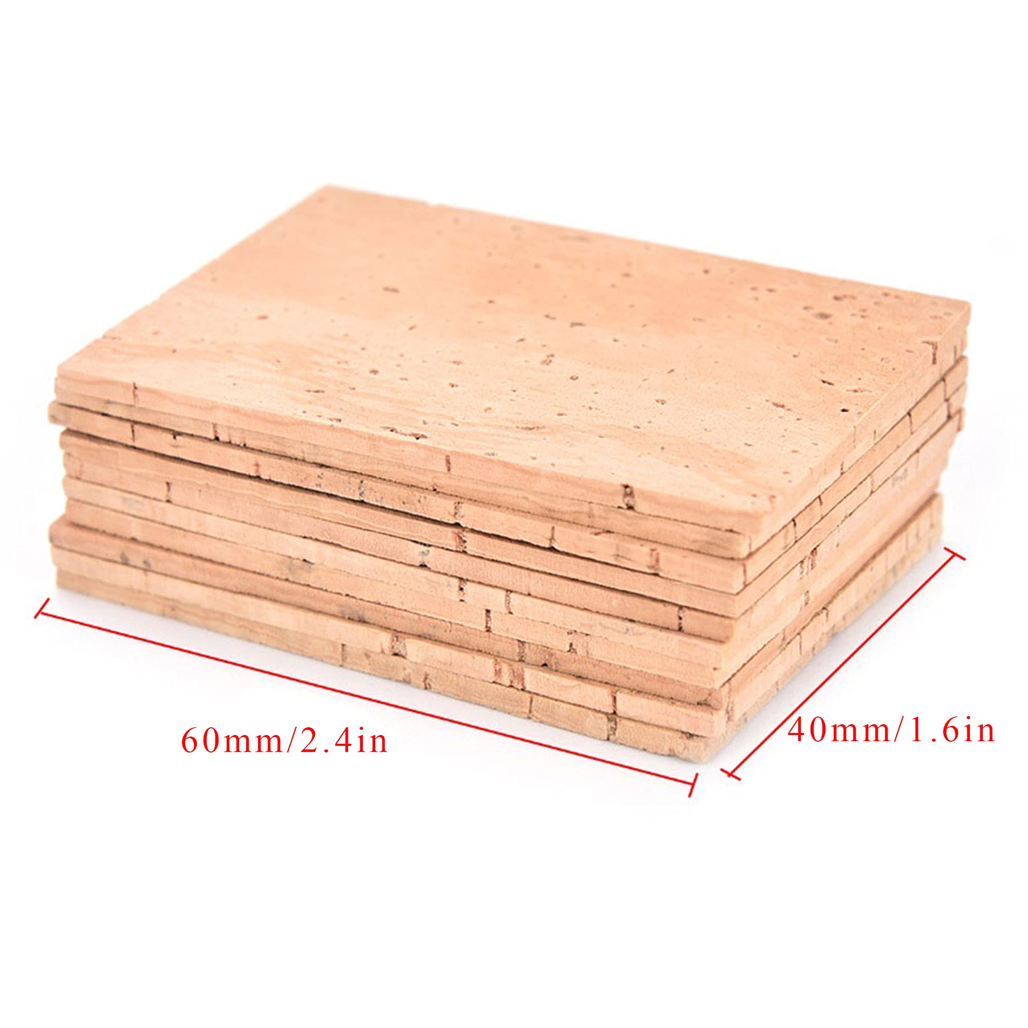 Muasopst Saxophone Neck Cork 10Pcs, Sax Joint Cork Sheet For Soprano Tenor Alto Saxophones Parts, Musical Instrument Accessories