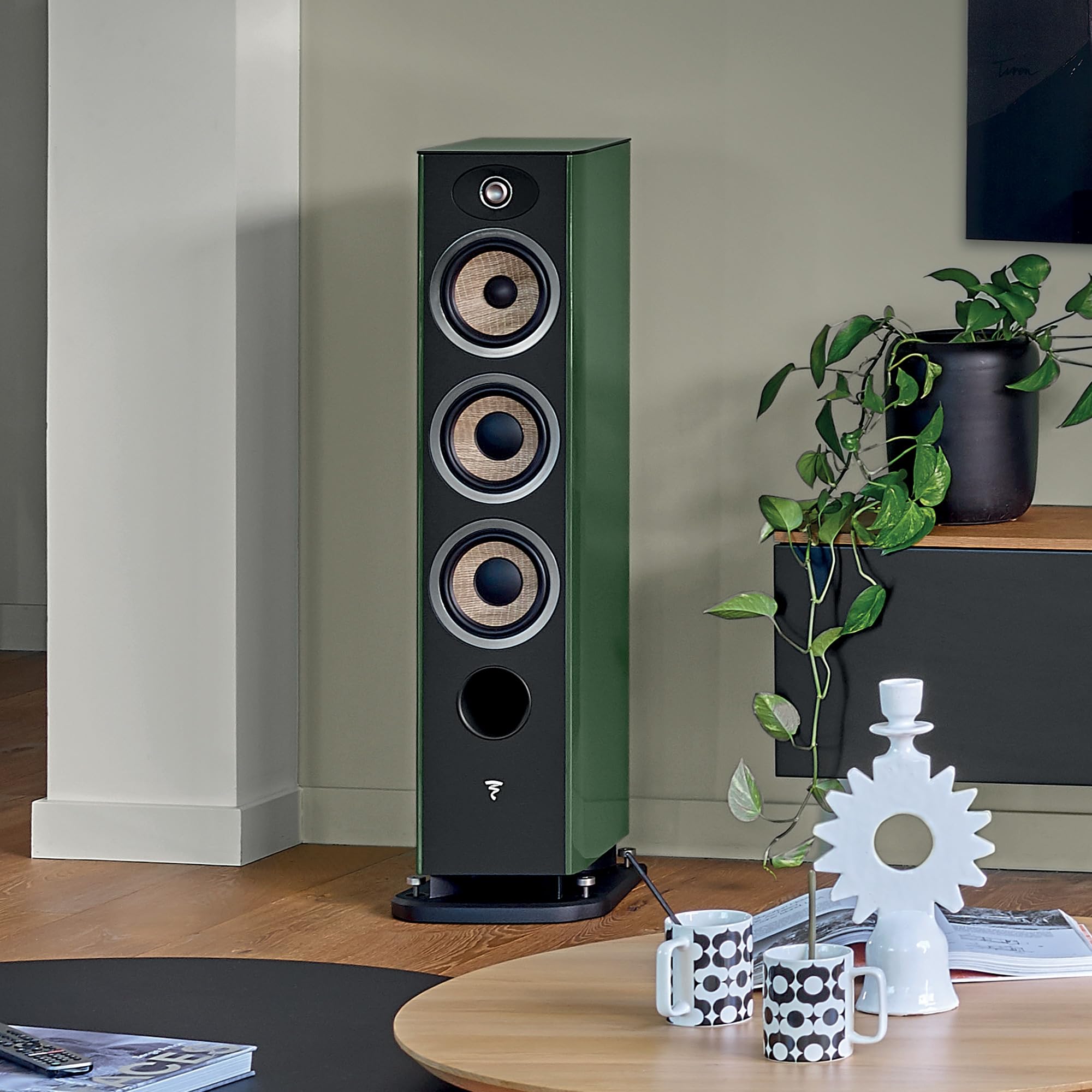 Focal Aria Evo X No. 2 Floorstanding Loudspeaker - Each (High Gloss Moss Green)