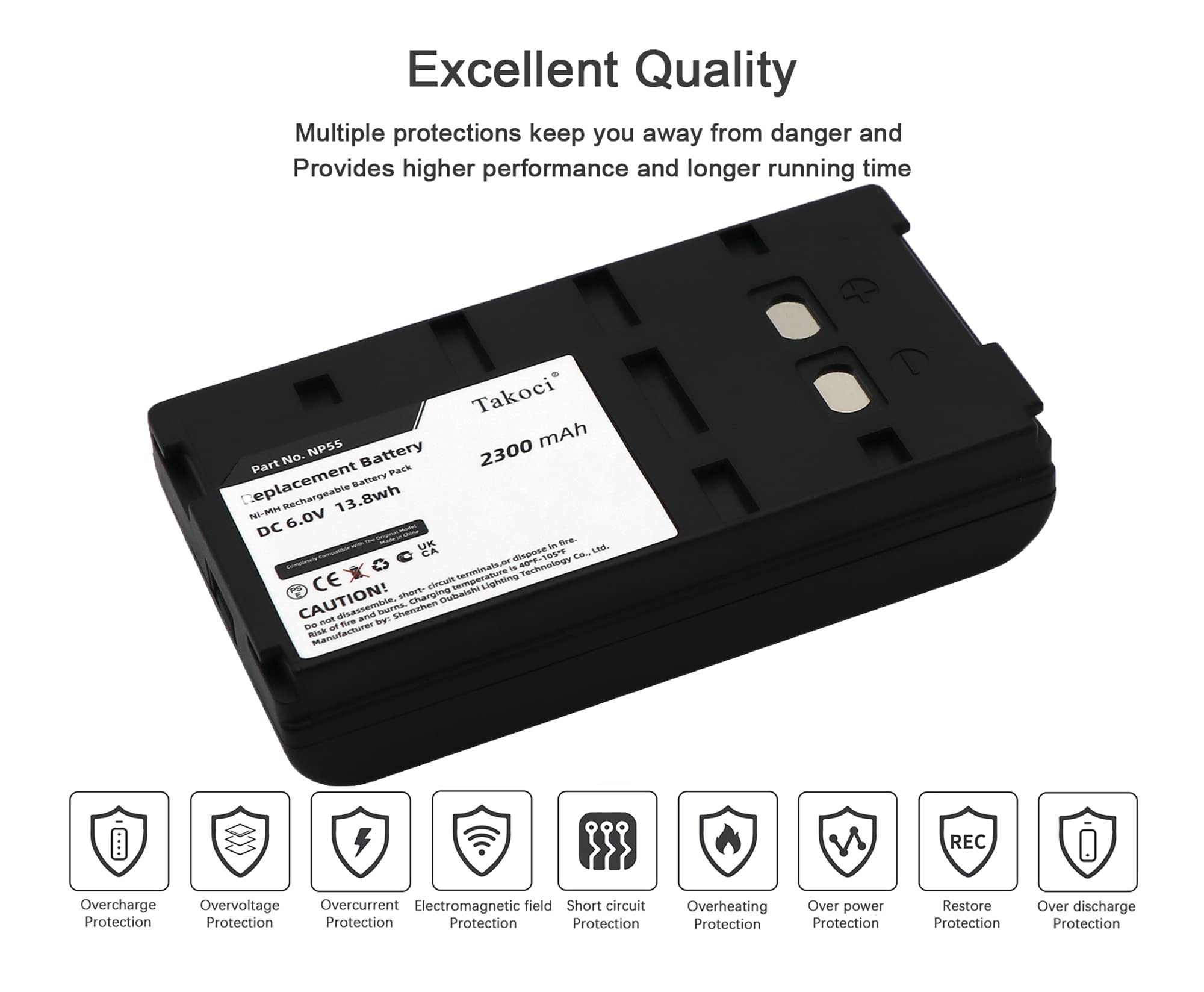 Gikysuiz 2300Mah Replacement Battery For Sony Np 33 Np 55 Np 55H Np 66 Np 68 Np 77 Np 77H Np 78 Np 90 Np 98 Np 98H Np 99 Ni Mh B