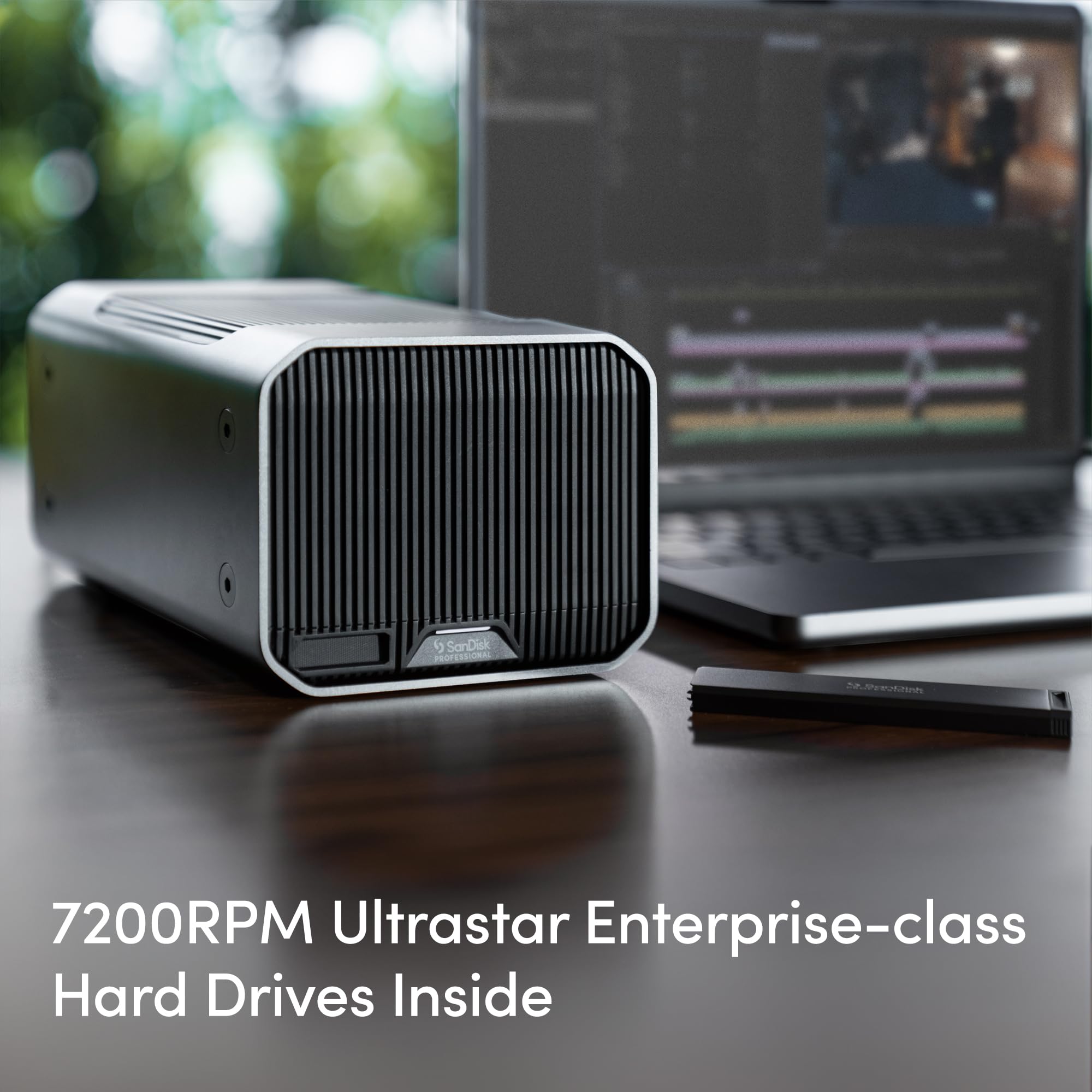 Sandisk Professional 12Tb G-Raid 2 - Enterprise-Class 2-Bay Desktop Drive, 7200Rpm Ultrastar Drive Inside, Thunderbolt 3, Usb-C,