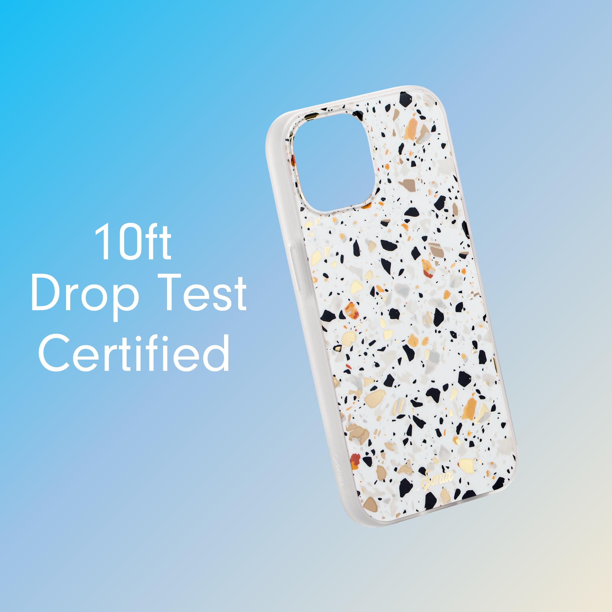 Sonix Case For Iphone 15 Pro | Compatible With Magsafe | 10Ft Drop Tested | Marble Terrazzo Confetti