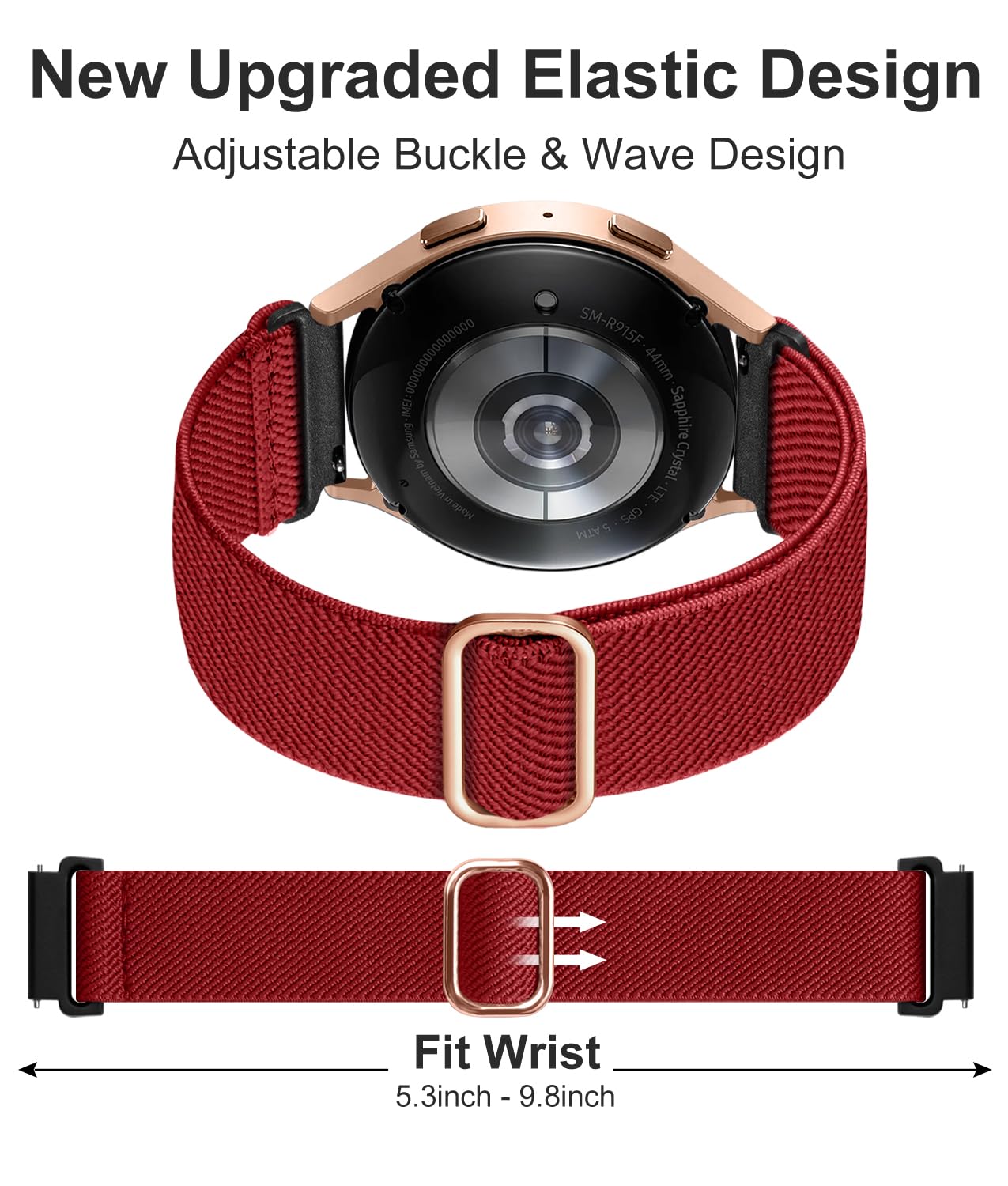 Lerobo Elastic Bands Compatible With Samsung Galaxy Watch 7/6/5/4 40Mm 44Mm/Galaxy Watch 6 4 Classic Band 43Mm 47Mm 42Mm 46Mm/Ga