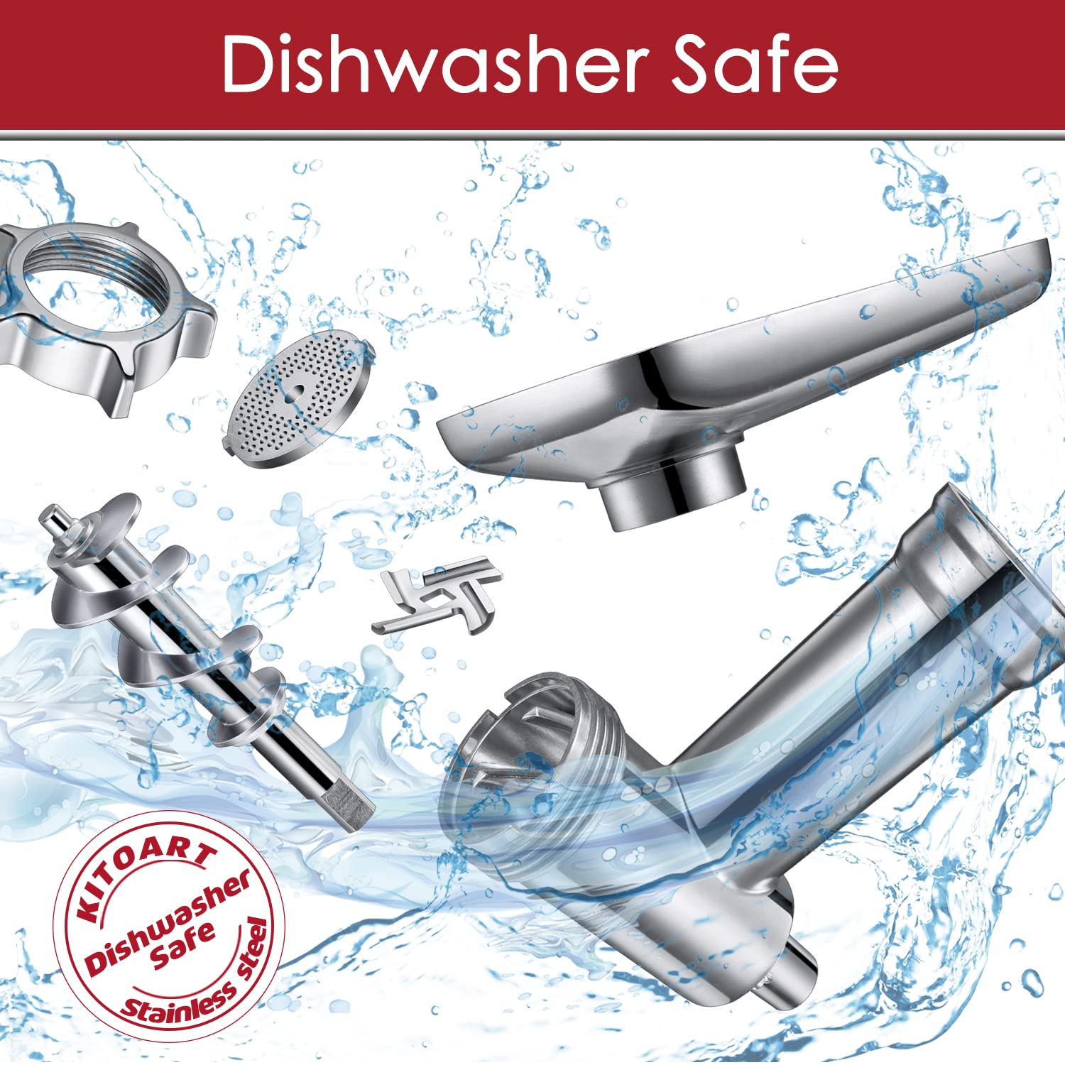 Stainless Steel Meat Grinder Attachments For Kitchenaid Mixers, Meat Grinder, Sausage Stuffer, Perfect Grinder Attachment For Ki