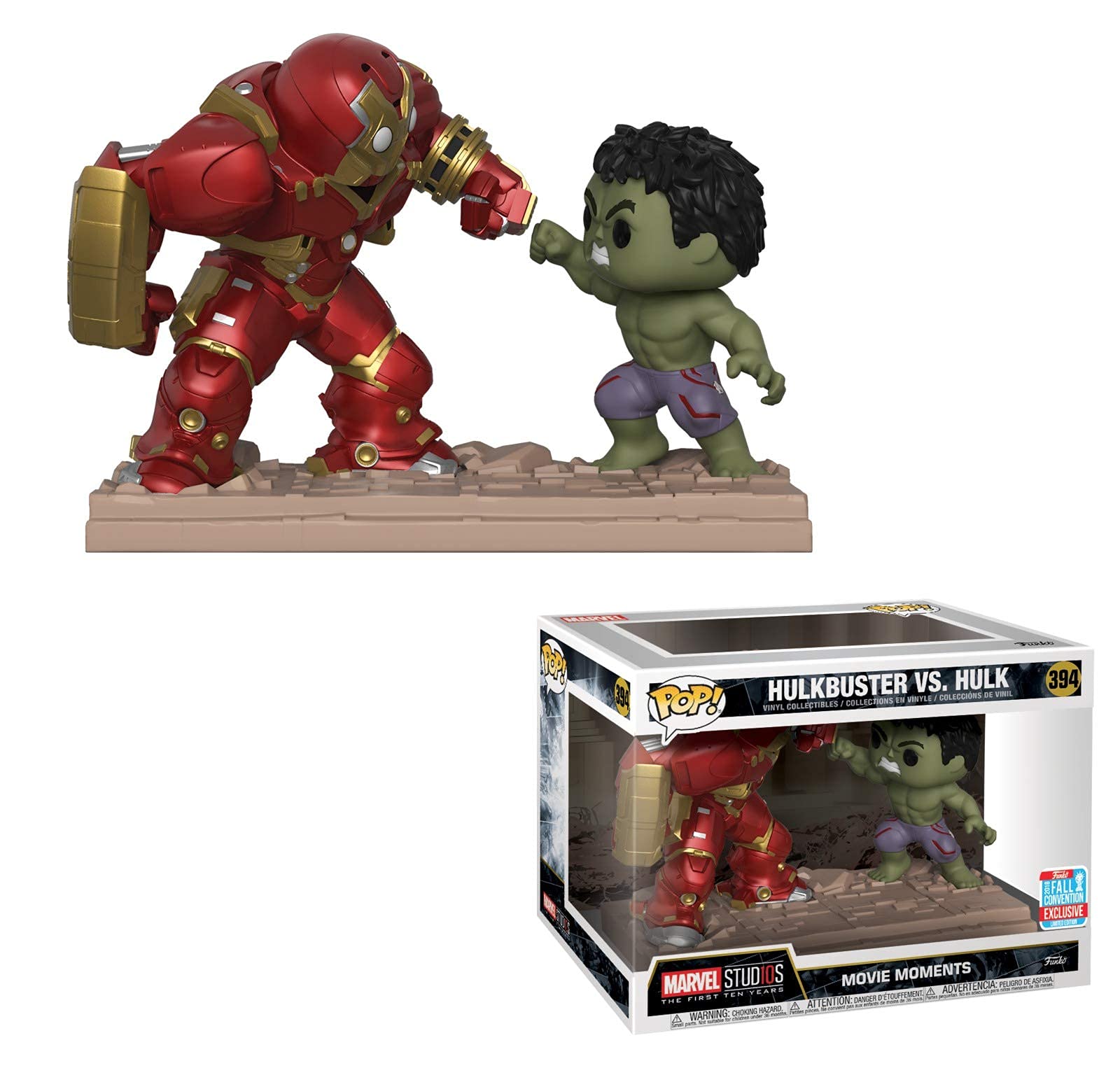 Funko 31269 Figure, Multicoloured, Marvel Movie Moments Hulkbuster Vs Hulk