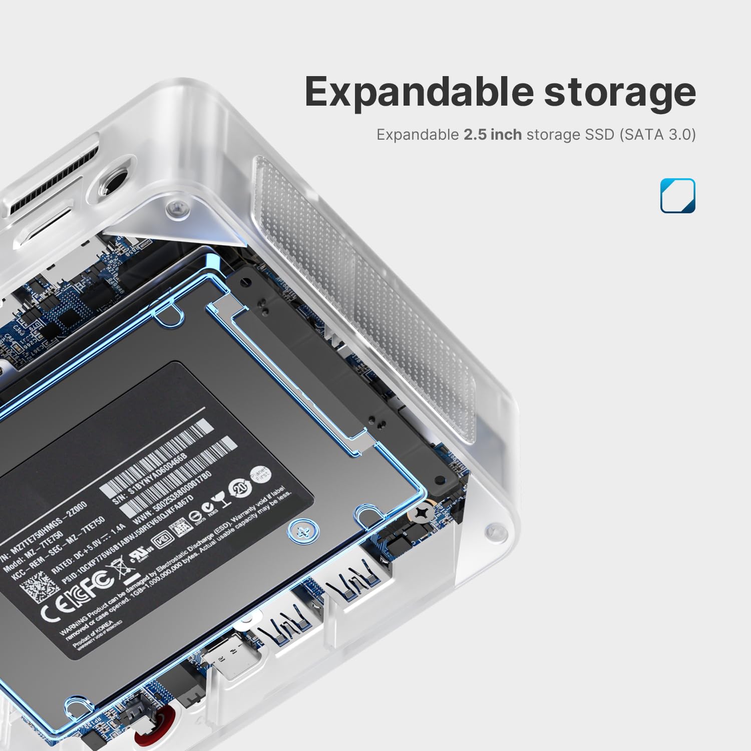 Bosgame B95 Mini Pc Intel 12Th Gen Alder Lake N95, 16Gb Ddr4 Ram 512Gb Nvme Ssd W11 Pro Mini Computers, 4K Uhd Triple Display, 2