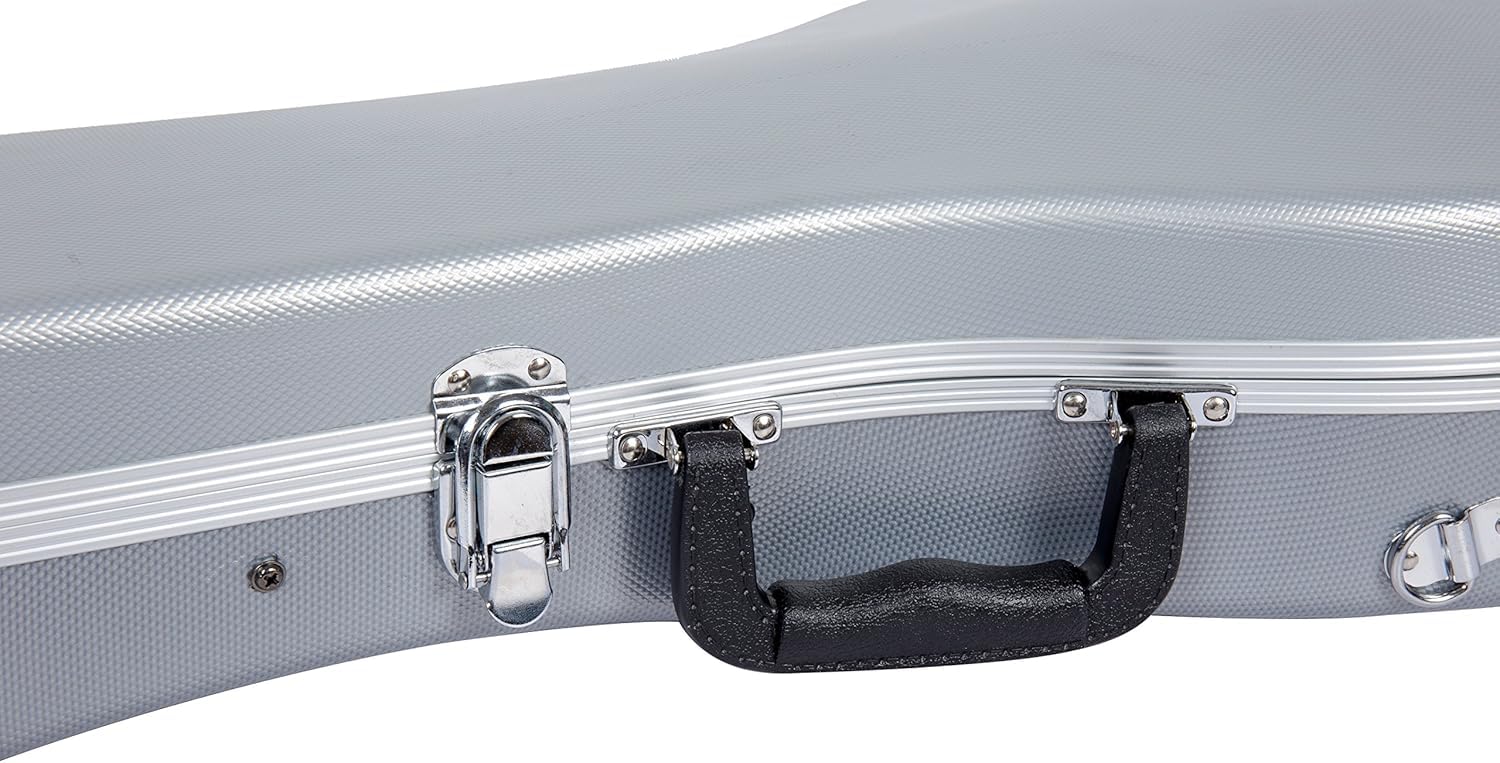 Crossrock, Abs Molded F-Style Mandolin Hard Shell Case, Silver (Cra861Mfsl)