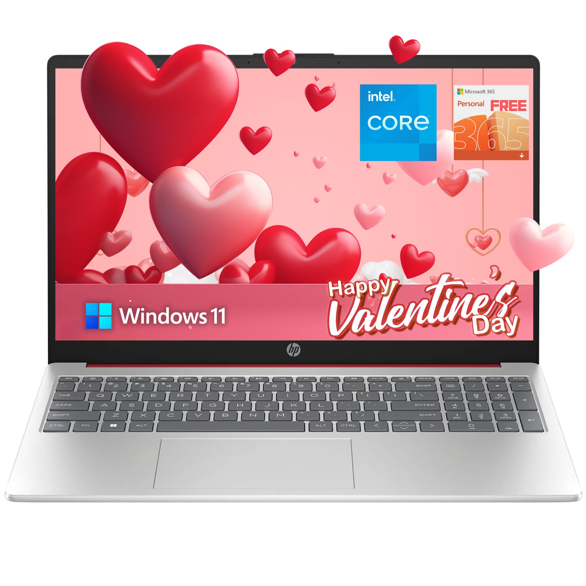 Hp Newest 15.6'' Anti Glare Hd Laptop, Intel Quad Core Processor, 16Gb Ram, 128Gb Ssd+ 128Gb Jvq Usb Storage, Office 365 1 Year,