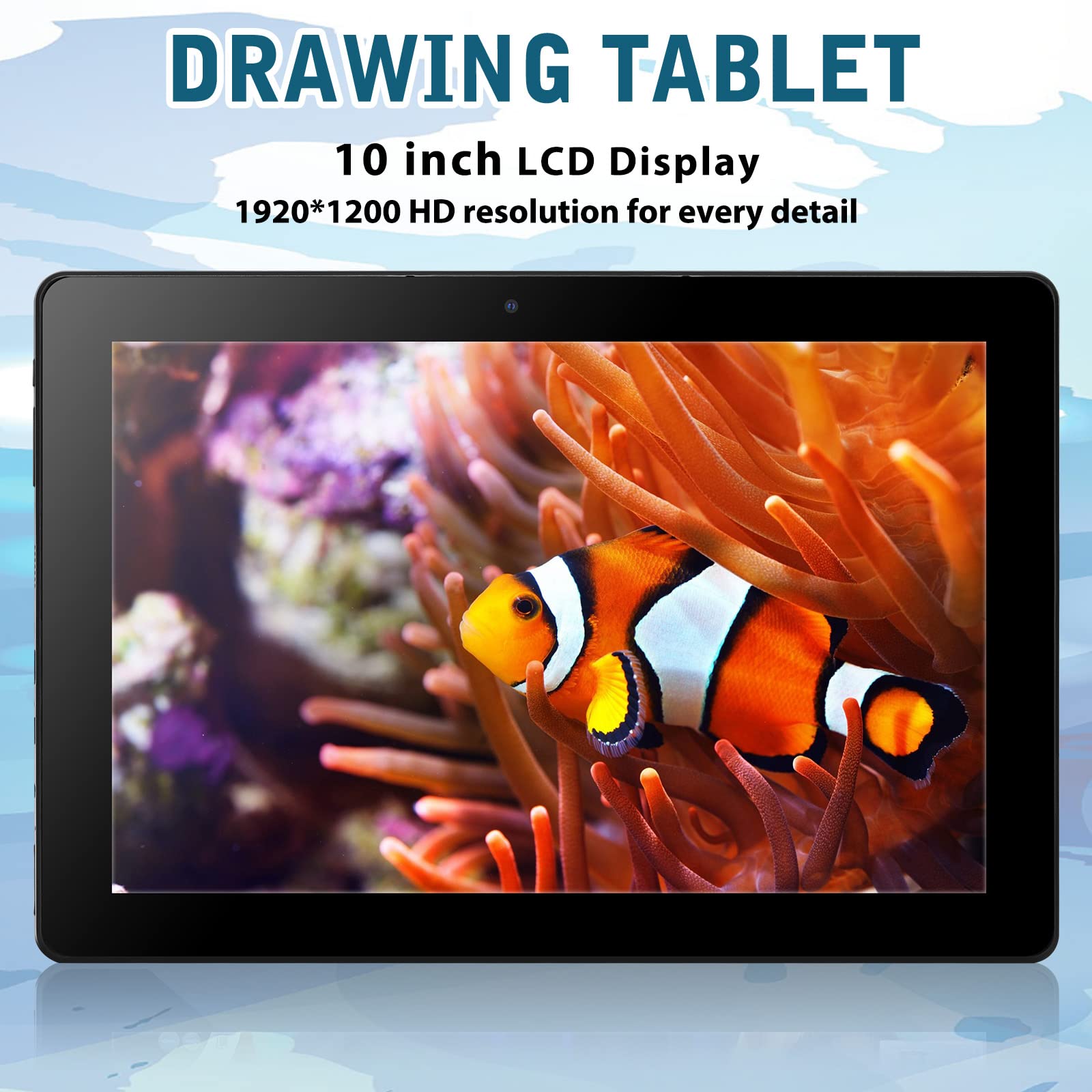 Frunsi T11 Pro Drawing Tablet No Computer Needed Standalone Drawing Tablet  10.1 Inch Fhd Display,Octa Core Cpu,Pre Installed Sk
