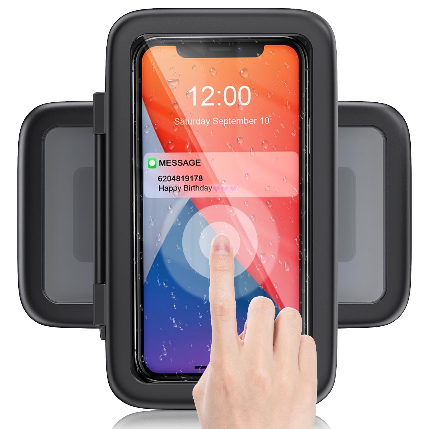 Lc Dolida Shower Phone Holder Waterproof 480 Rotation Phone Stand Case Mount For Bathroom Batheub Kitchen Wall Mirro Compatible