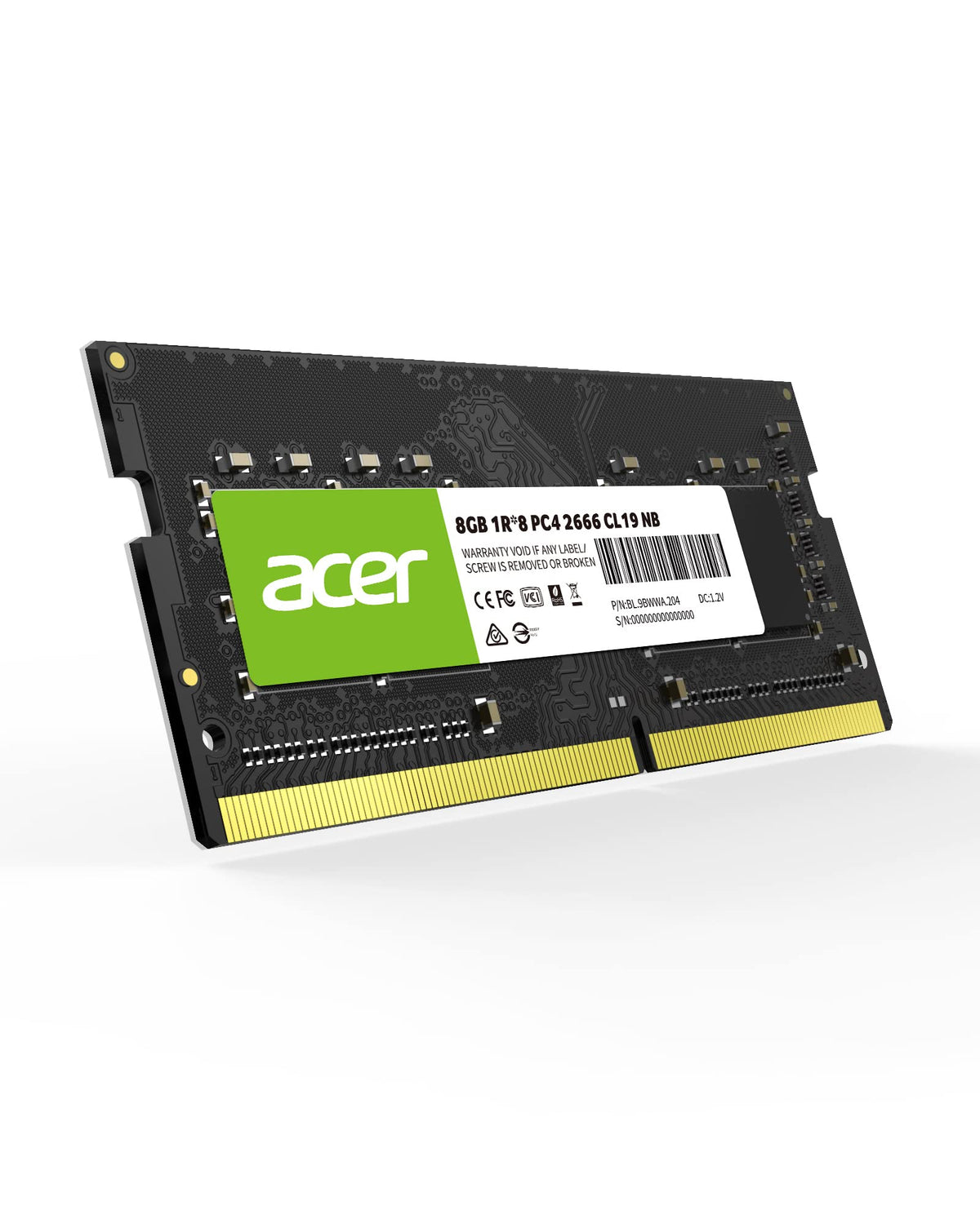 Acer Sd100 16Gb Ram Ddr4 (1X16Gb) Laptop Ram 2666 Mhz Sodimm Pc4 2500 Cl19 Memory 1.2V   Bl.9Bwwa.210
