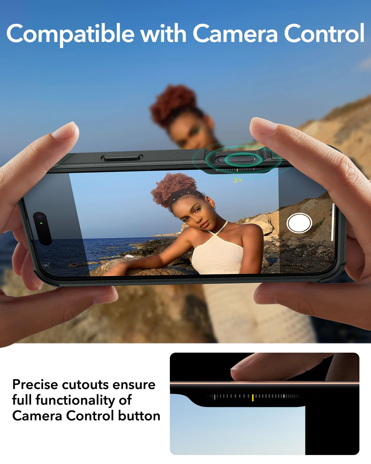 Esr For Iphone 16 Pro Max Case With Stand, 23Ft Military Grade Drop Protection, Heavy Duty Magnetic Phone Case, Compatible With