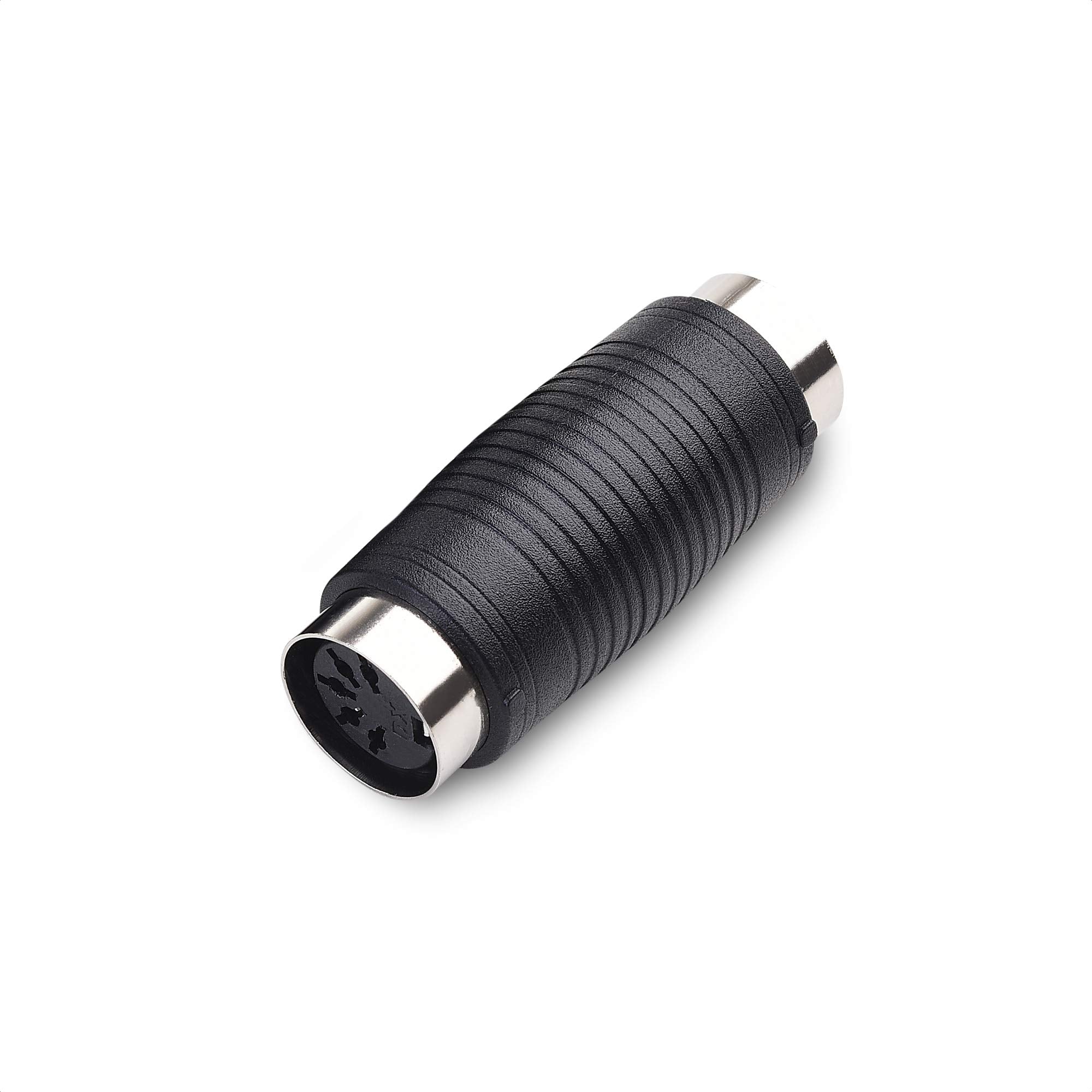 Cable Matters 2-Pack 5 Pin DIN MIDI Coupler Gender Changer Adapter, Black, Model 500055-BLKx2, Copper Material
