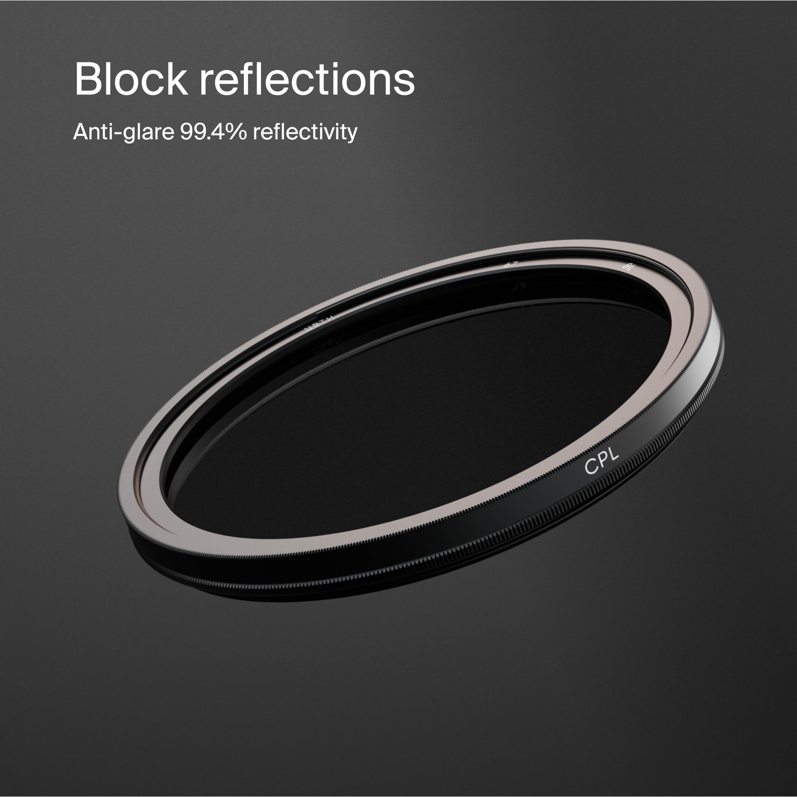 Urth 72Mm Circular Polarizing (Cpl) Lens Filter   Multi Coated, Slim Design For Camera Lens Polarization