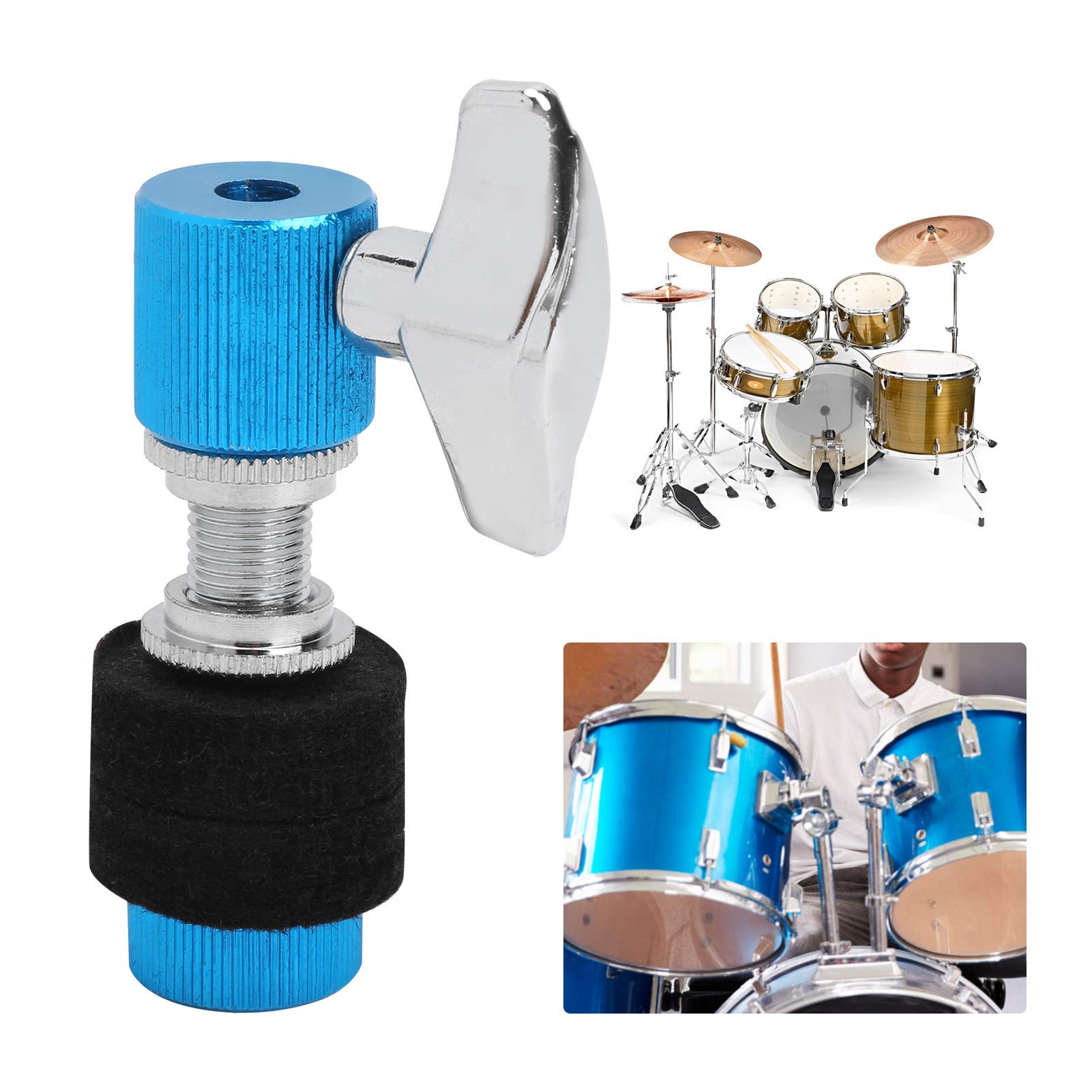 Hihat Clutchs Aluminum Alloy Standard Hi Hat For Jazz Drums Percussion Instrument Parts(Blue)