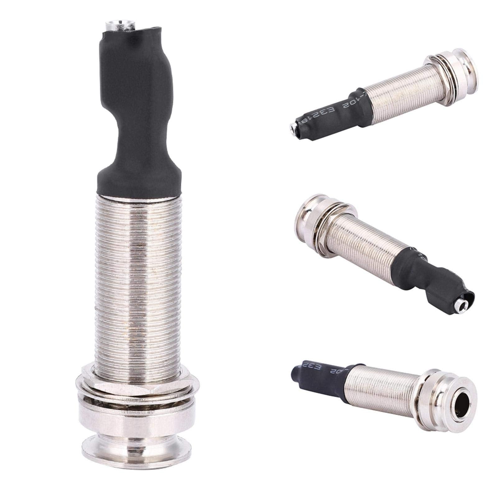 1/4'' (6.35Mm) Output 2.5Mm Input Endpin Jack, Piezo Pickup Jack Built In Rod Piezo Pickup For Acoustic Guitar