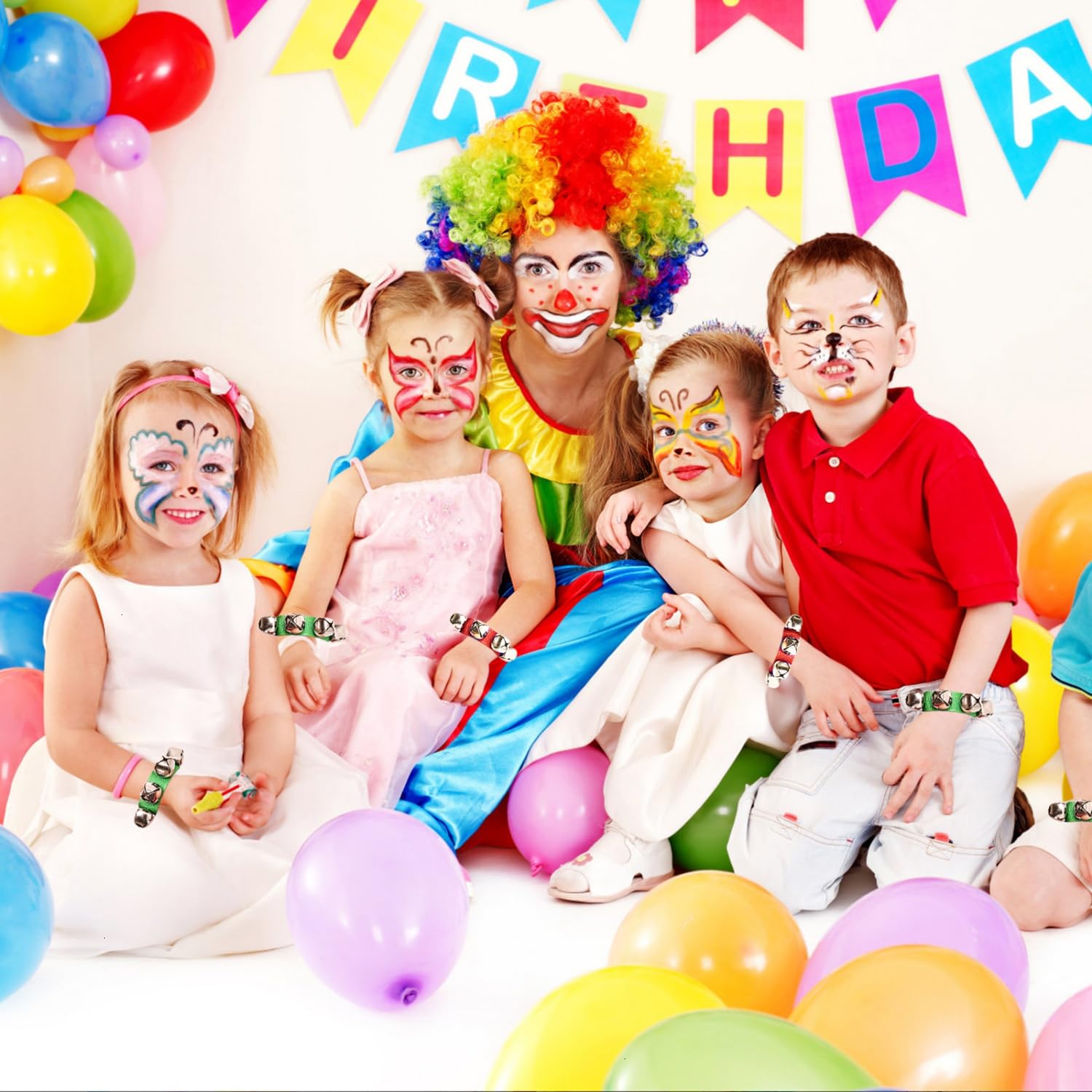 Yoleshy 20 Pcs Jingle Bells Instrument, Wrist Bells Hand Jingle Bells, Music Bells Instrument Jingle Bell Bracelet, Ankle Bells