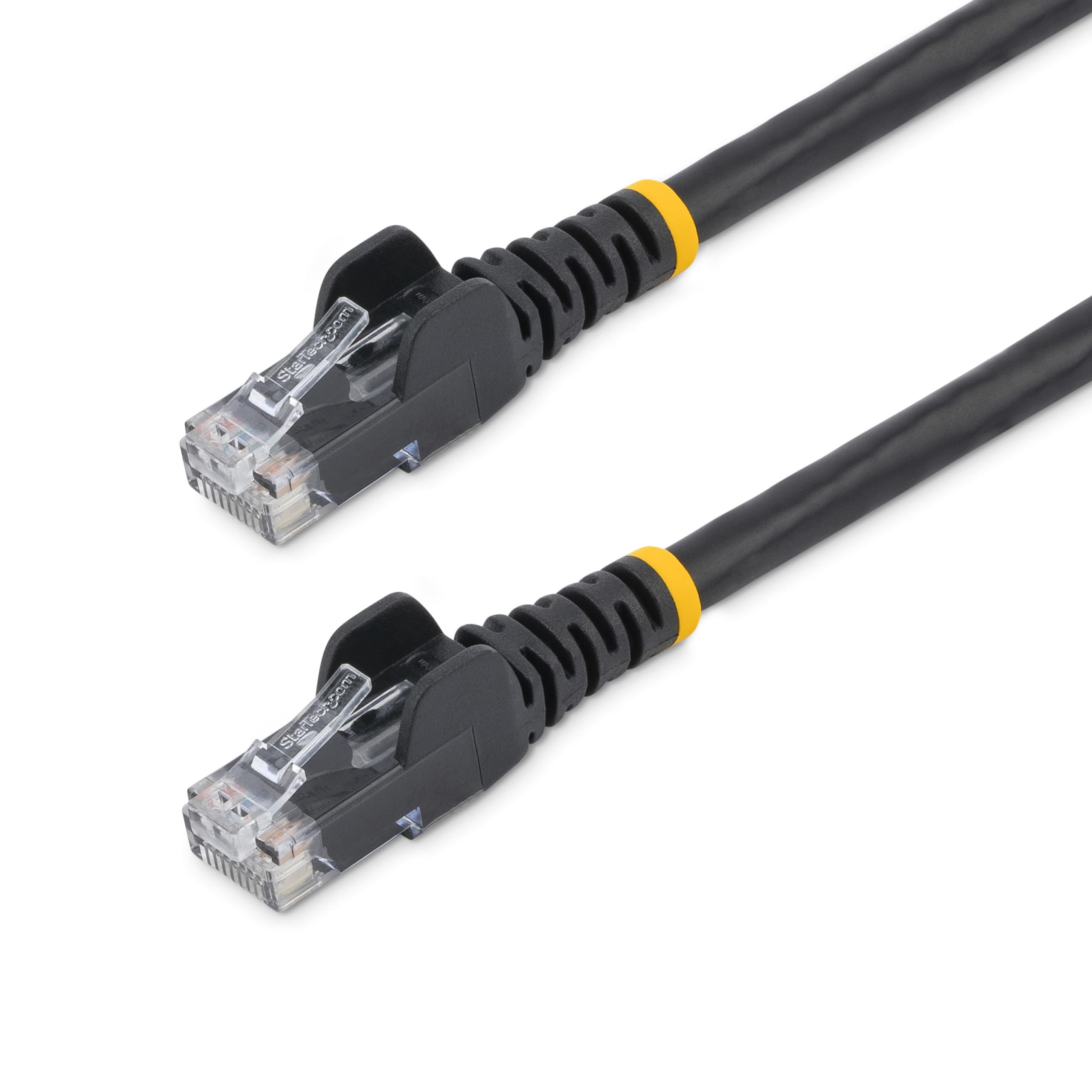 Startech.Com 50Ft Cat6 Ethernet Cable   Black Cat 6 Gigabit Ethernet Wire  650Mhz 100W Poe Rj45 Utp Network/Patch Cord Snagless