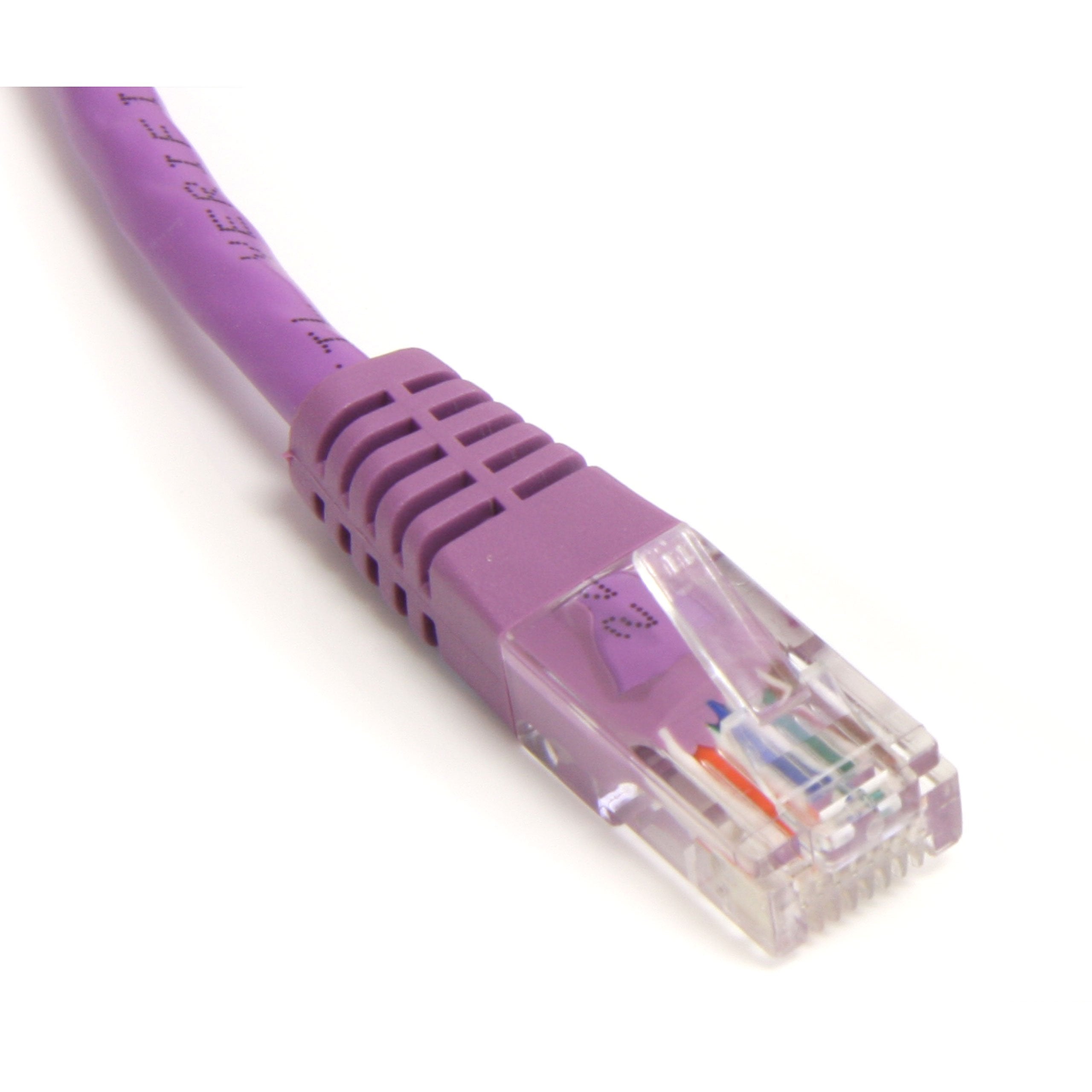 Startech.Com 6 Ft Cat5E Patch Cable With Molded Rj45 Connectors   Purple   Cat5E Ethernet Patch Cable   6Ft Utp Cat 5E Patch Cor