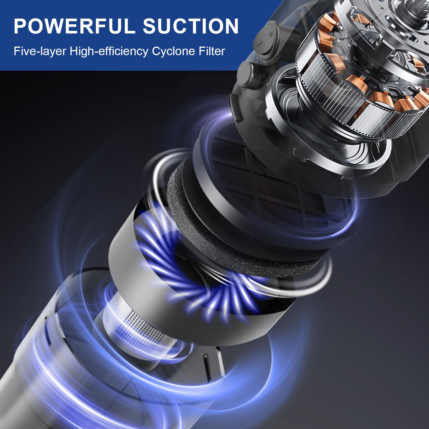 Sowtech Corded Vacuum Cleaner, Super Power Suction Stick Vacuum Cleaners For Home, 6-In-1 Lightweight Hard Floor Vacuum Removabl