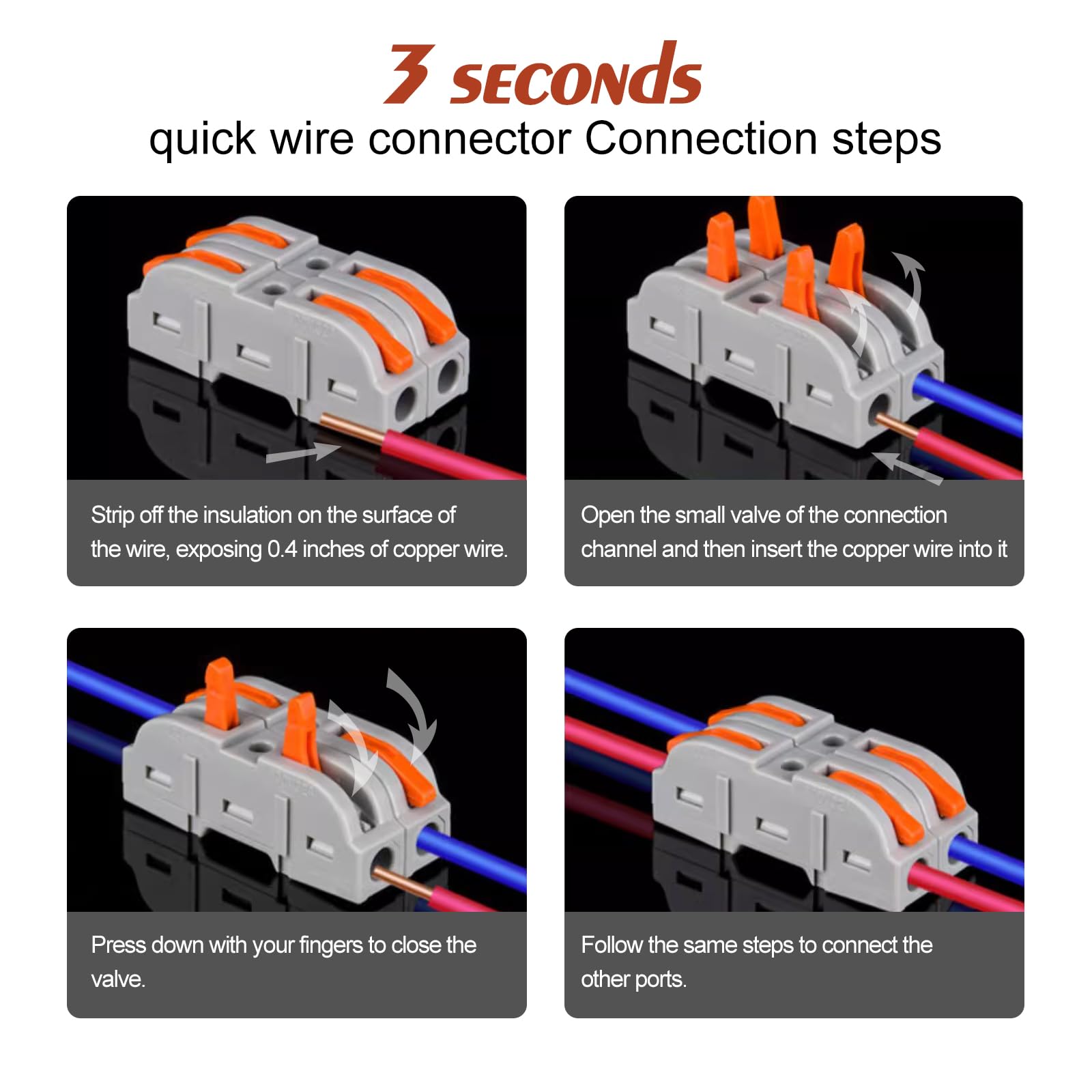 Fxzz 55'' Ceiling Fan Downrod, ?1'' Outside Diameter?Matte Black Extension Downrod Including 5 Extension Wires And 4 Wiring Clip