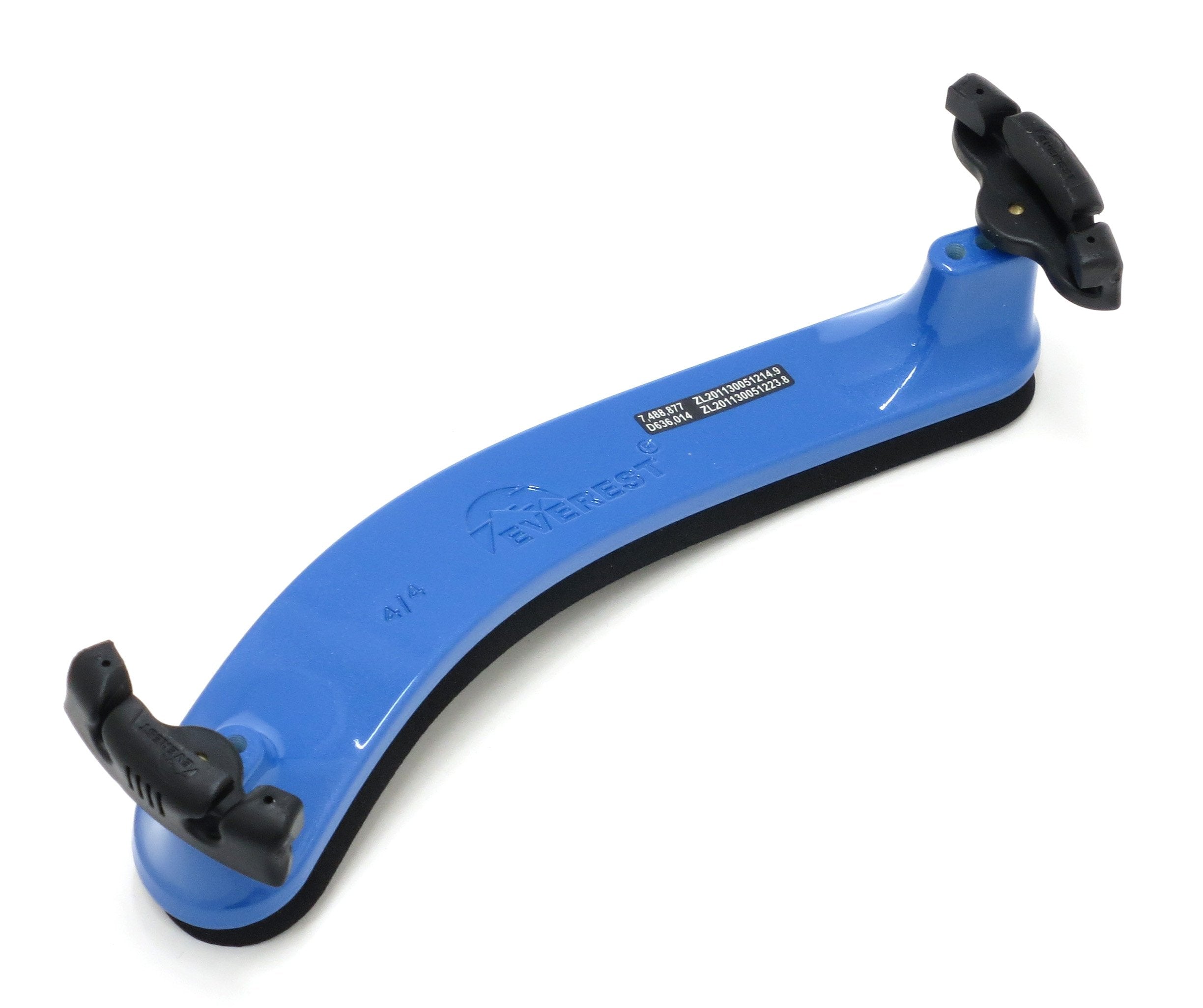 Everest Spring Collection Violin Shoulder Rest 4/4, Blue